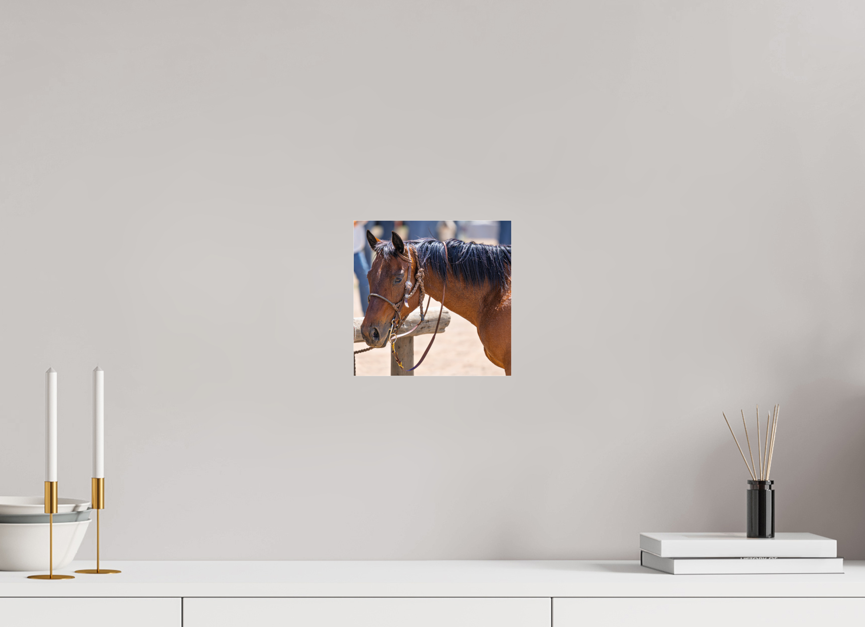 8.1 x 8″, ACRYLIC Pack Horse Portrait 15 Web Exclusive