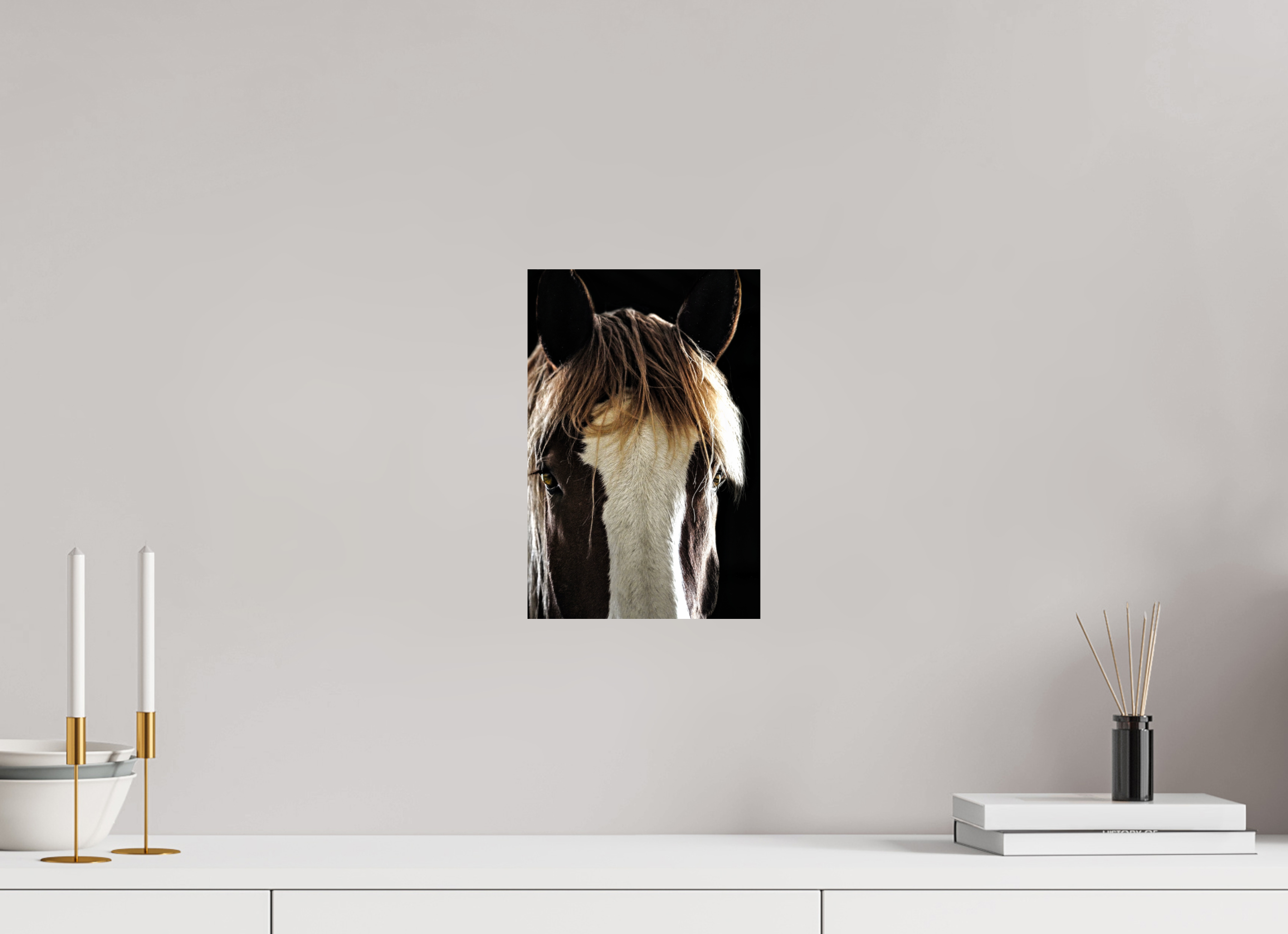 8 x 12″, METAL Tiny Tim Black Background