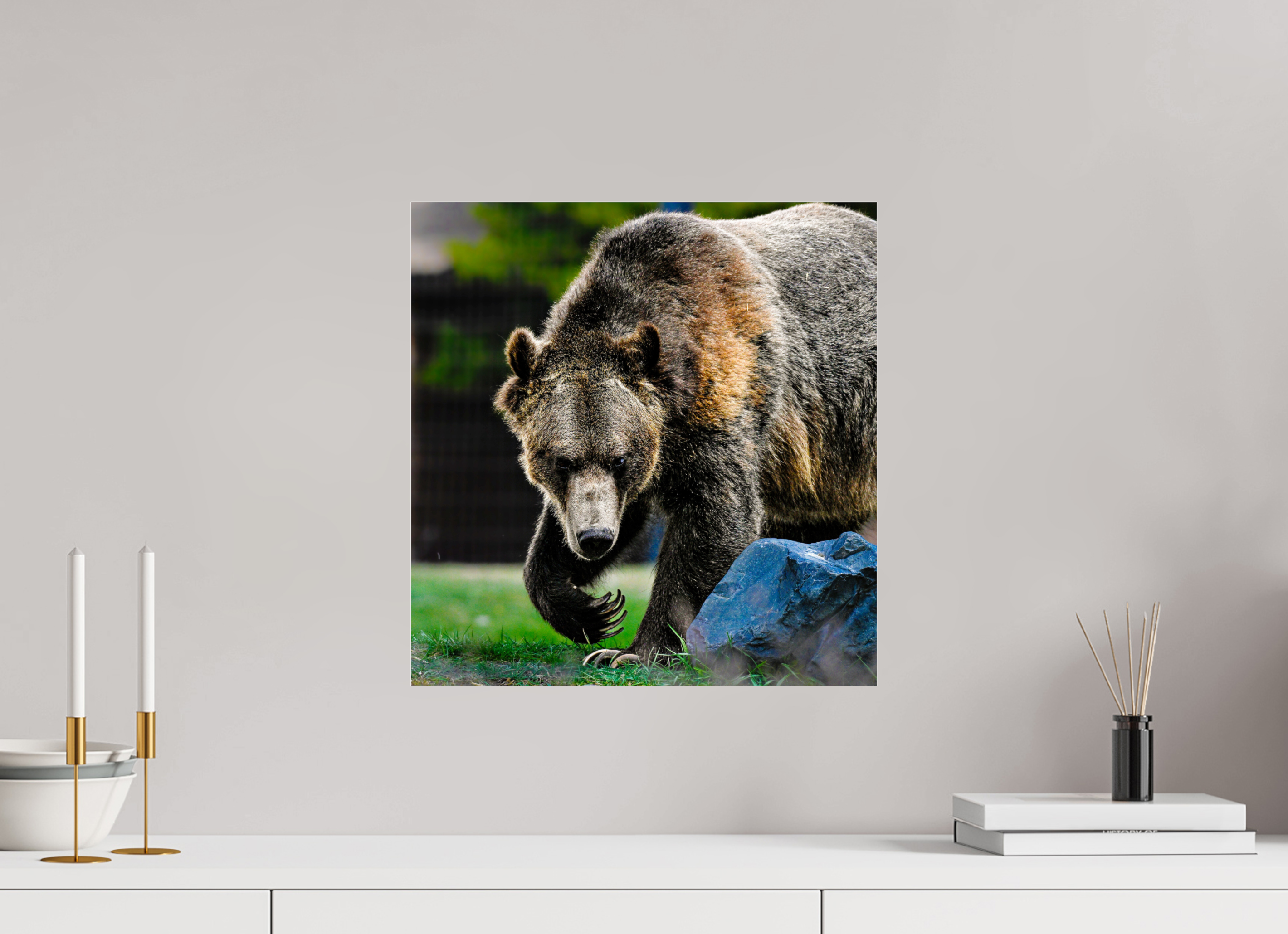 16 x 16.6″, ACRYLIC Bear