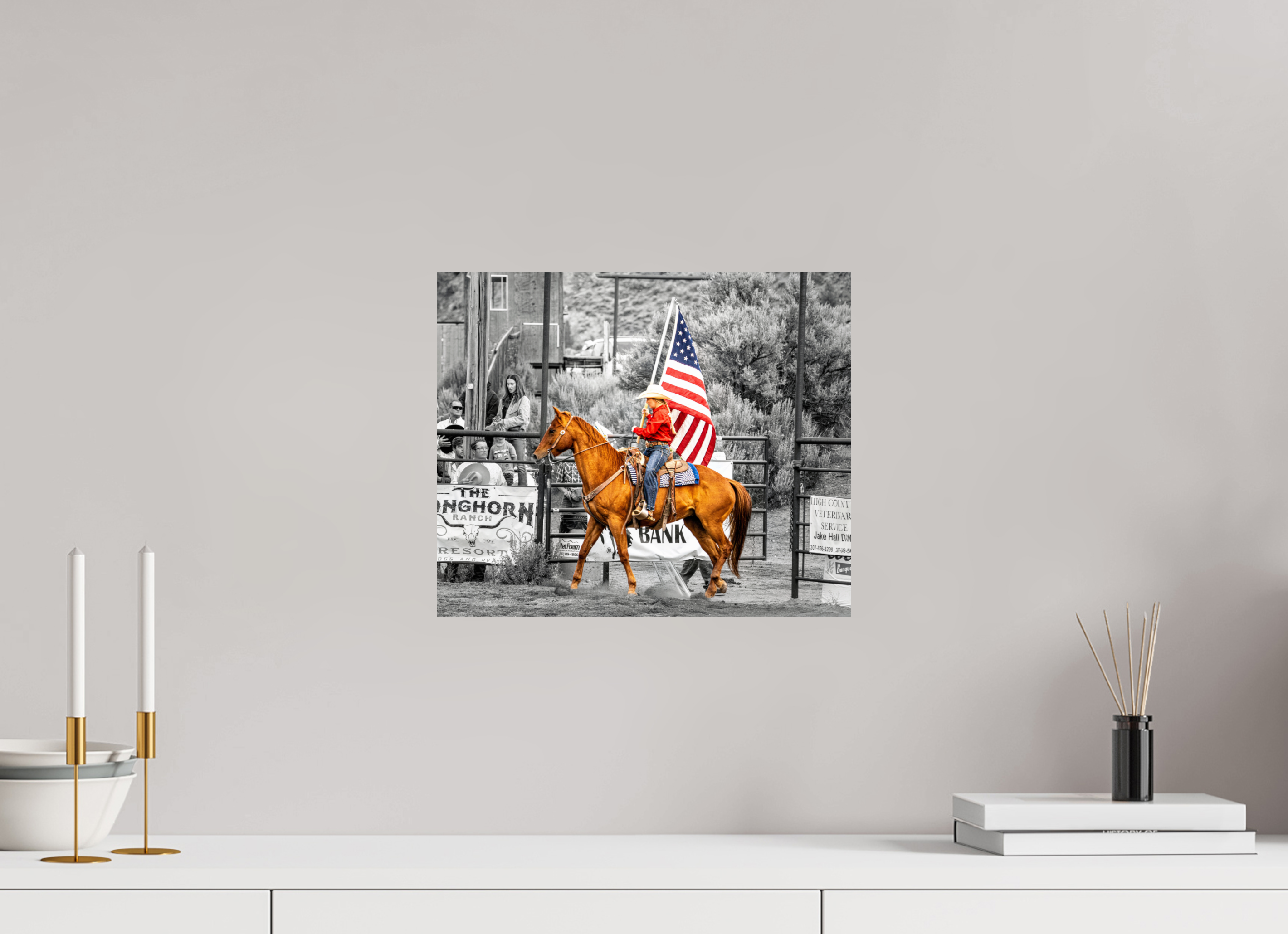 14.4 x 12″, PHOTO PAPER America 250 Flag Rider 5