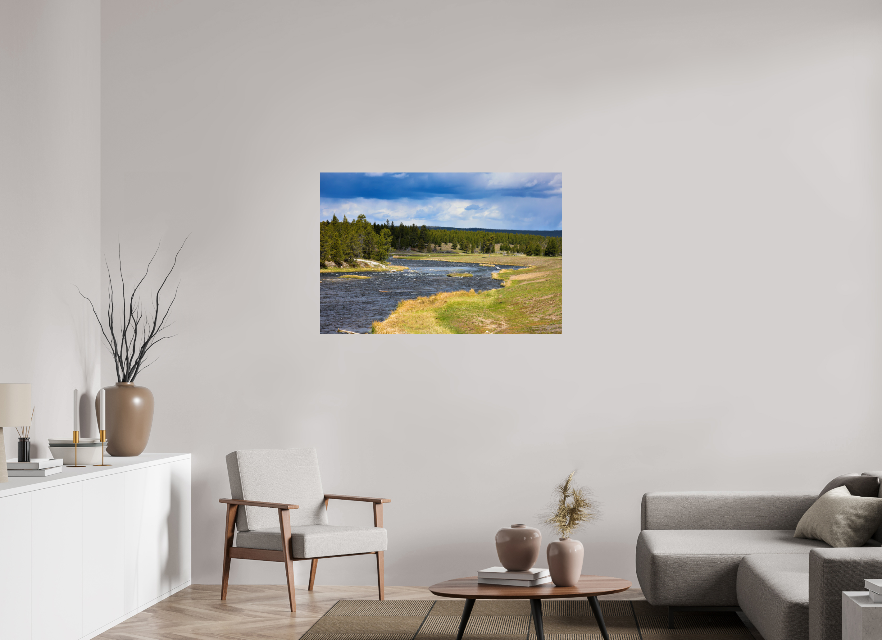 45 x 30″, METAL Yellowstone