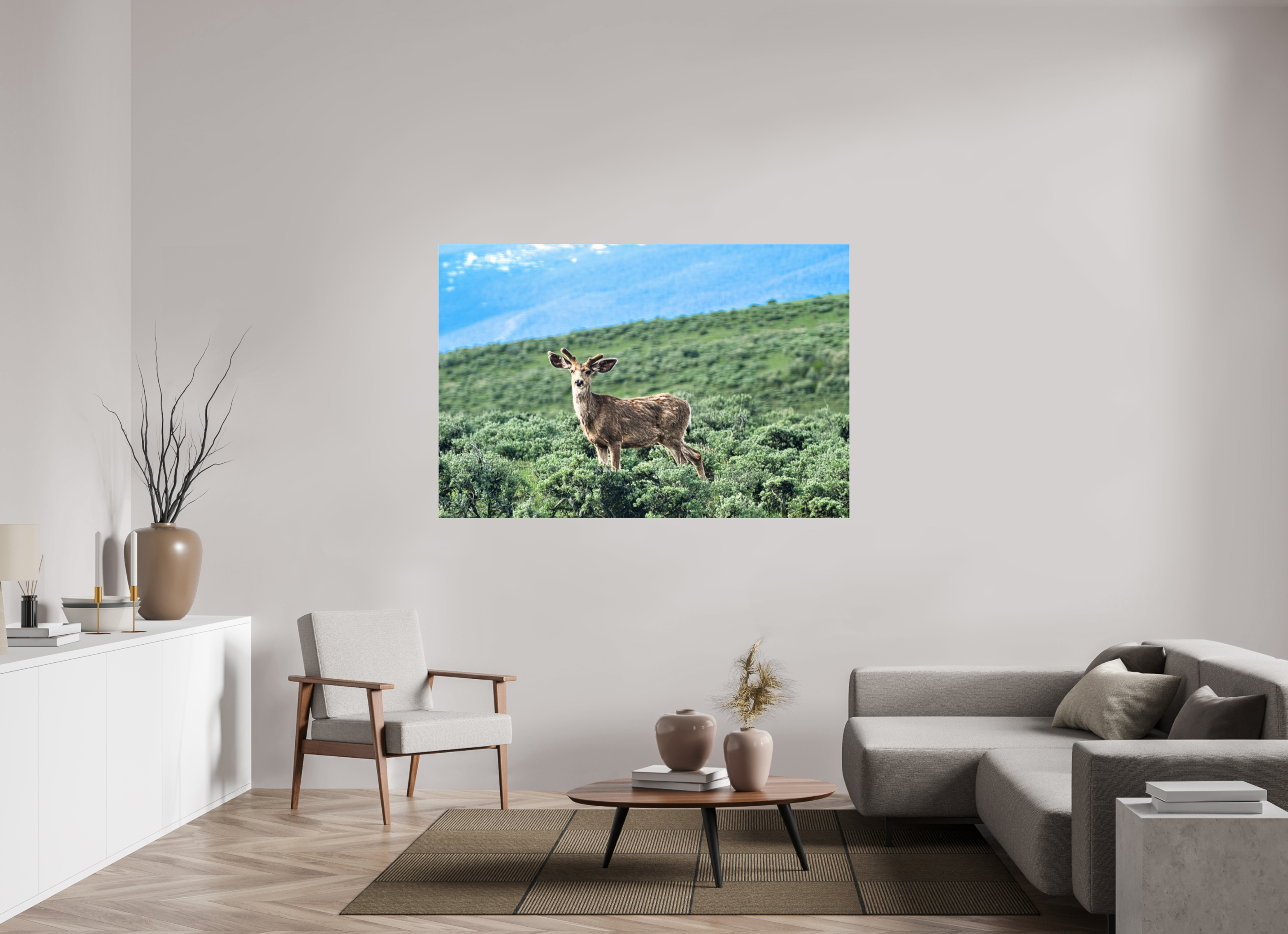 66 x 44″, ACRYLIC Deer