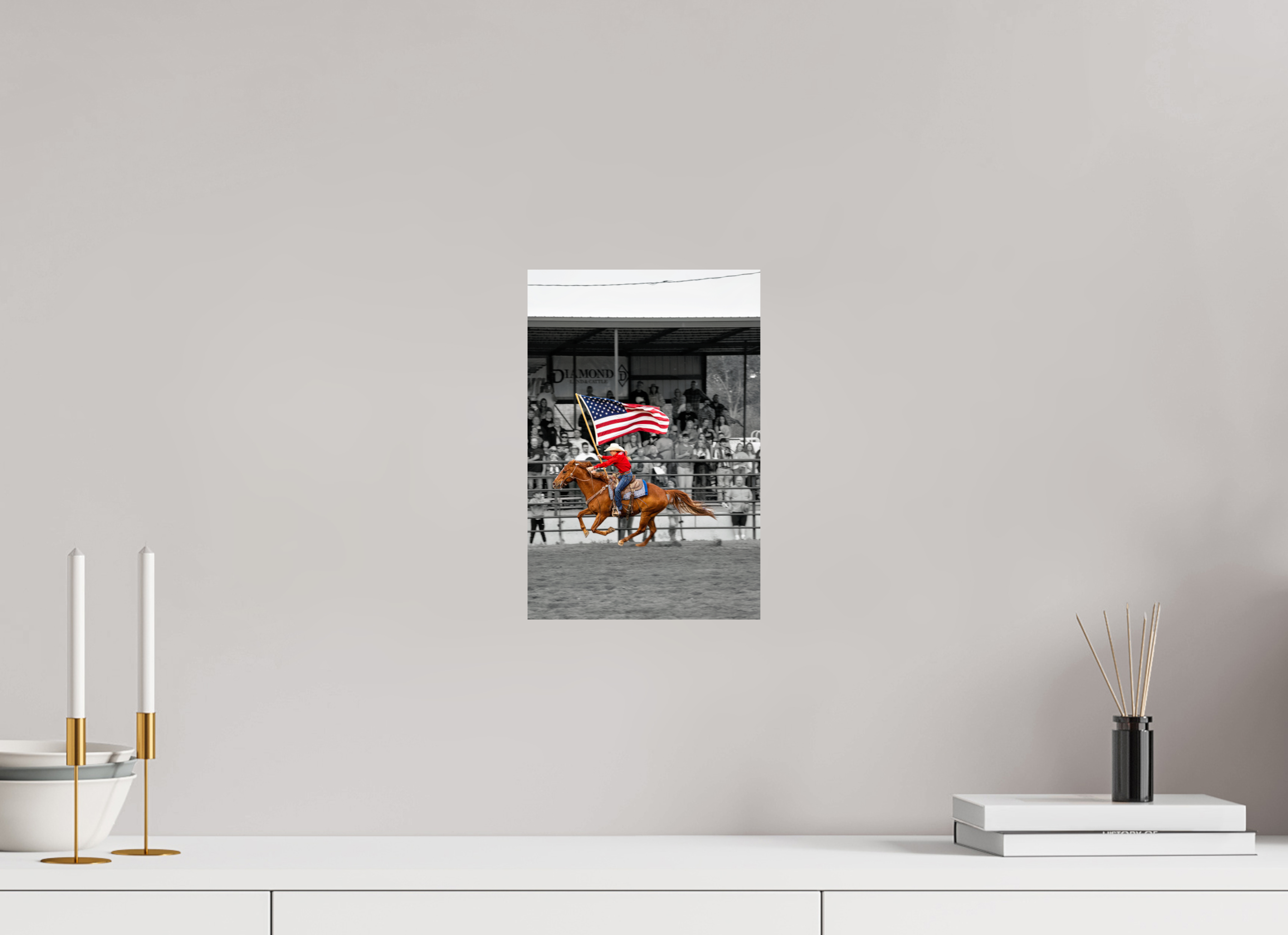 8 x 12″, METAL America 250 Flag Rider 11