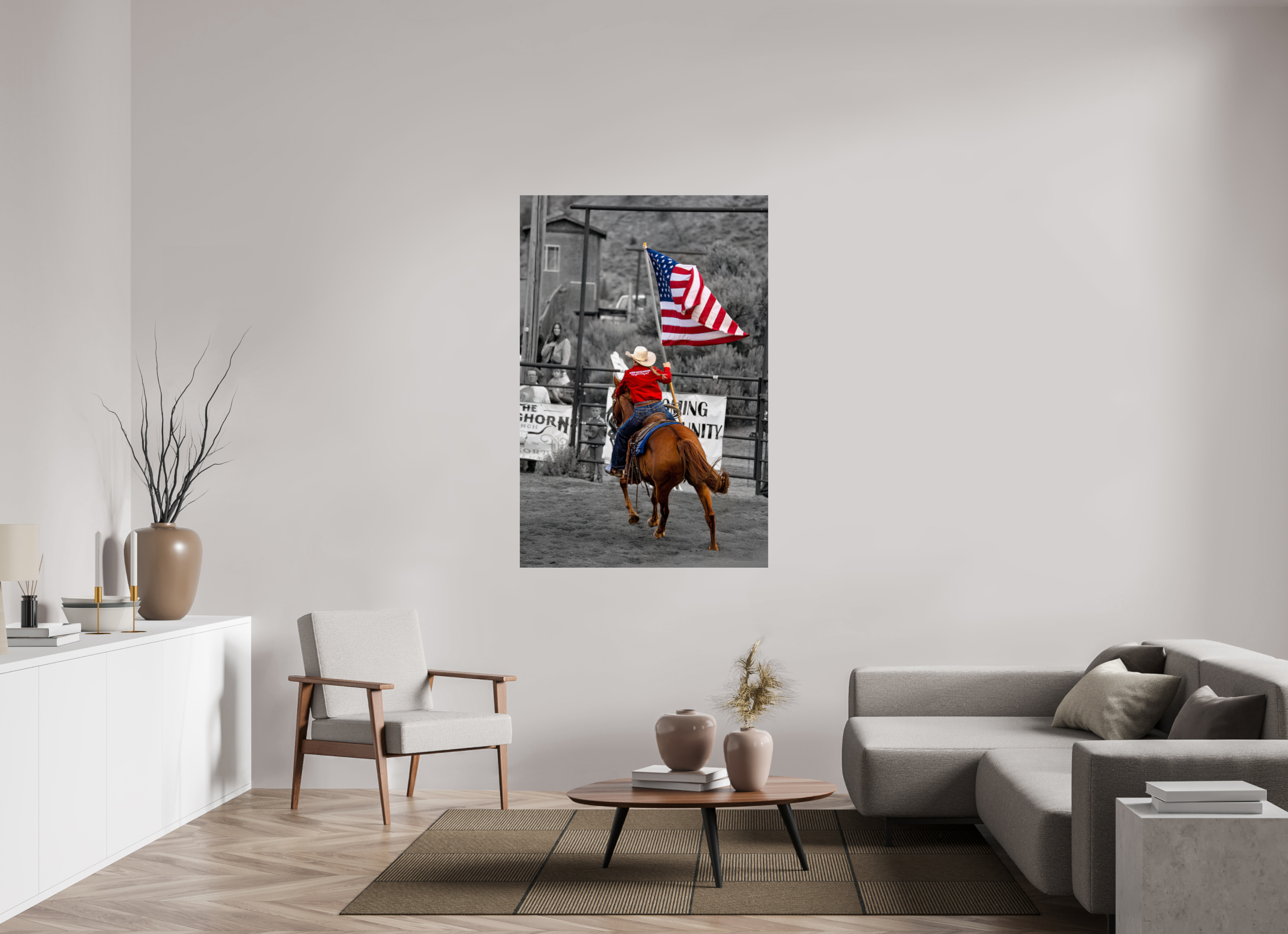 40 x 60″, PHOTO PAPER America 250 Flag Rider 10