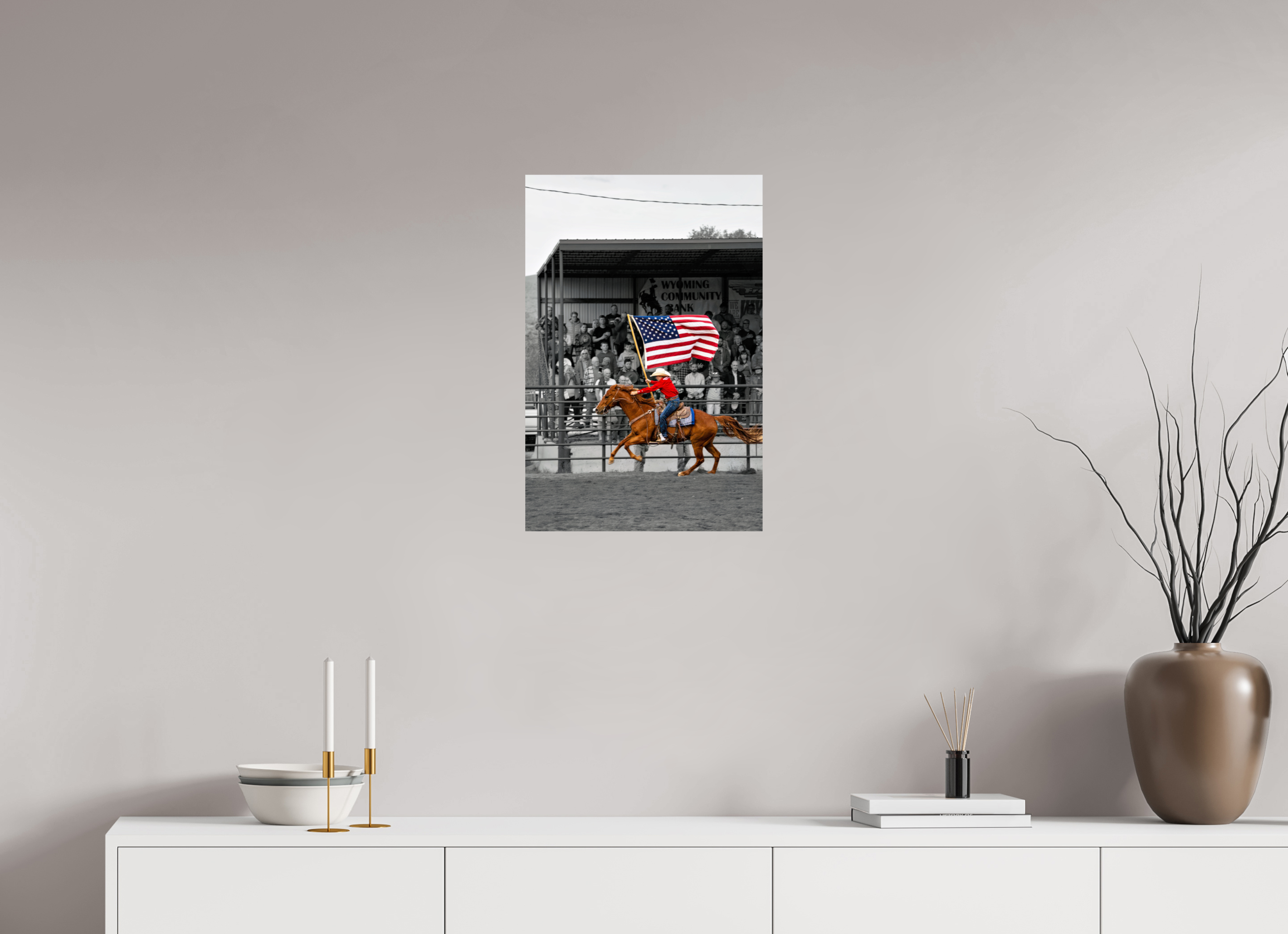 16 x 24″, METAL America 250 Flag Rider 6