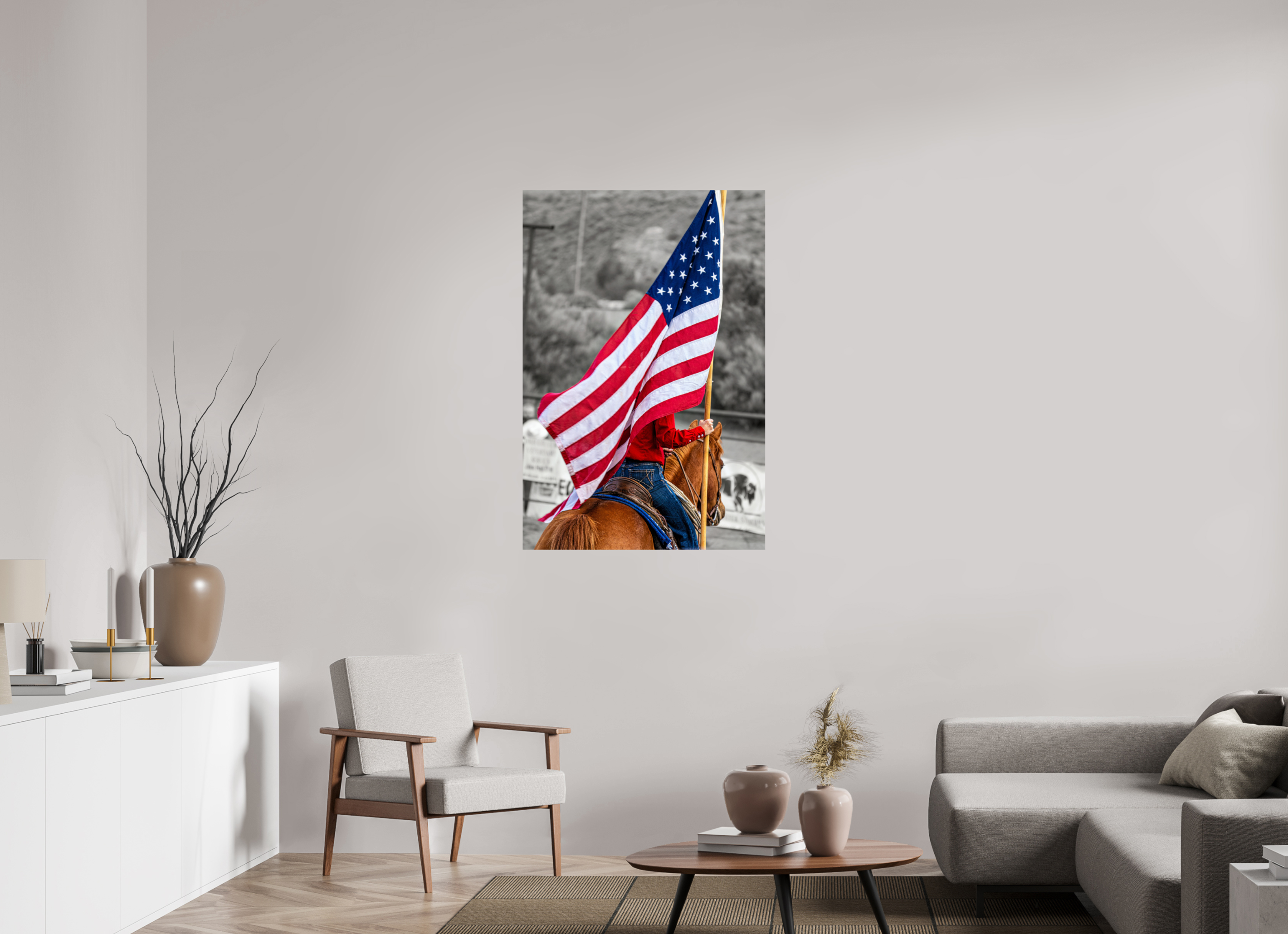 31 x 45.9″, PHOTO PAPER America 250 Flag Rider 9