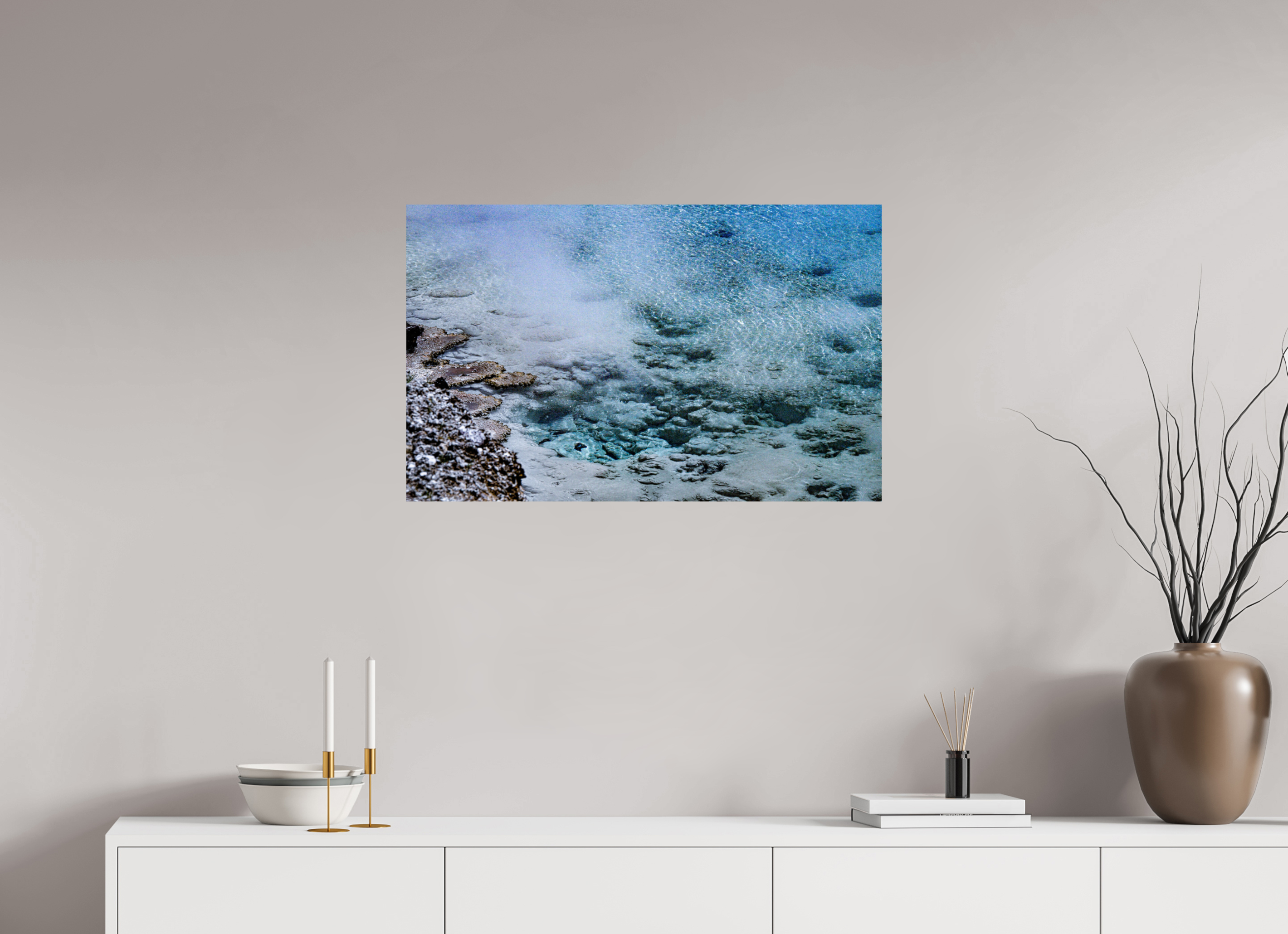32 x 20″, METAL Yellowstone