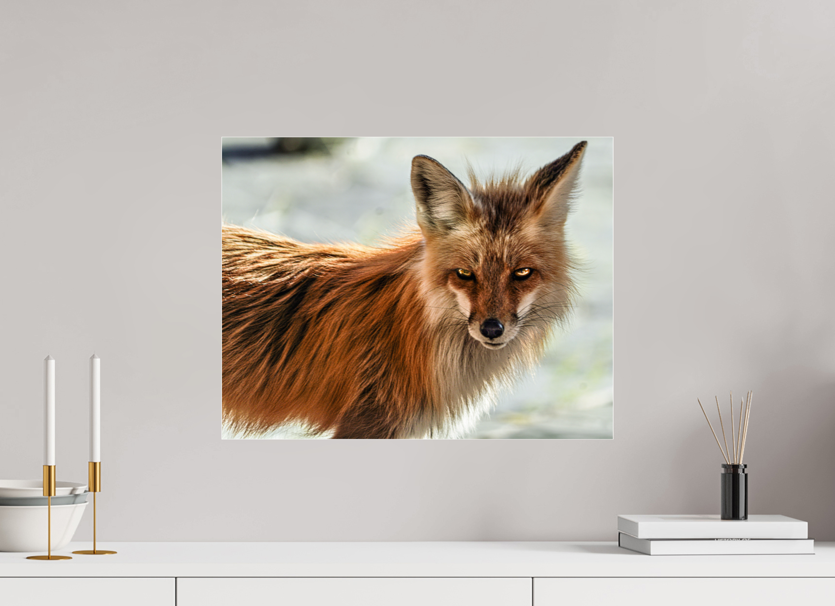 20.7 x 16″, ACRYLIC Haunting Fox
