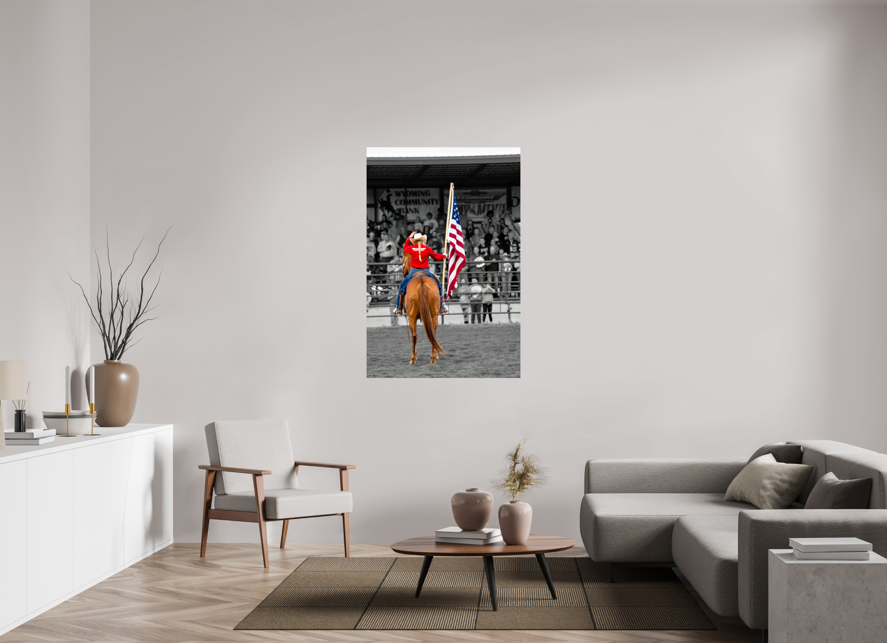 36 x 54″, PHOTO PAPER America 250 Hidden Cross