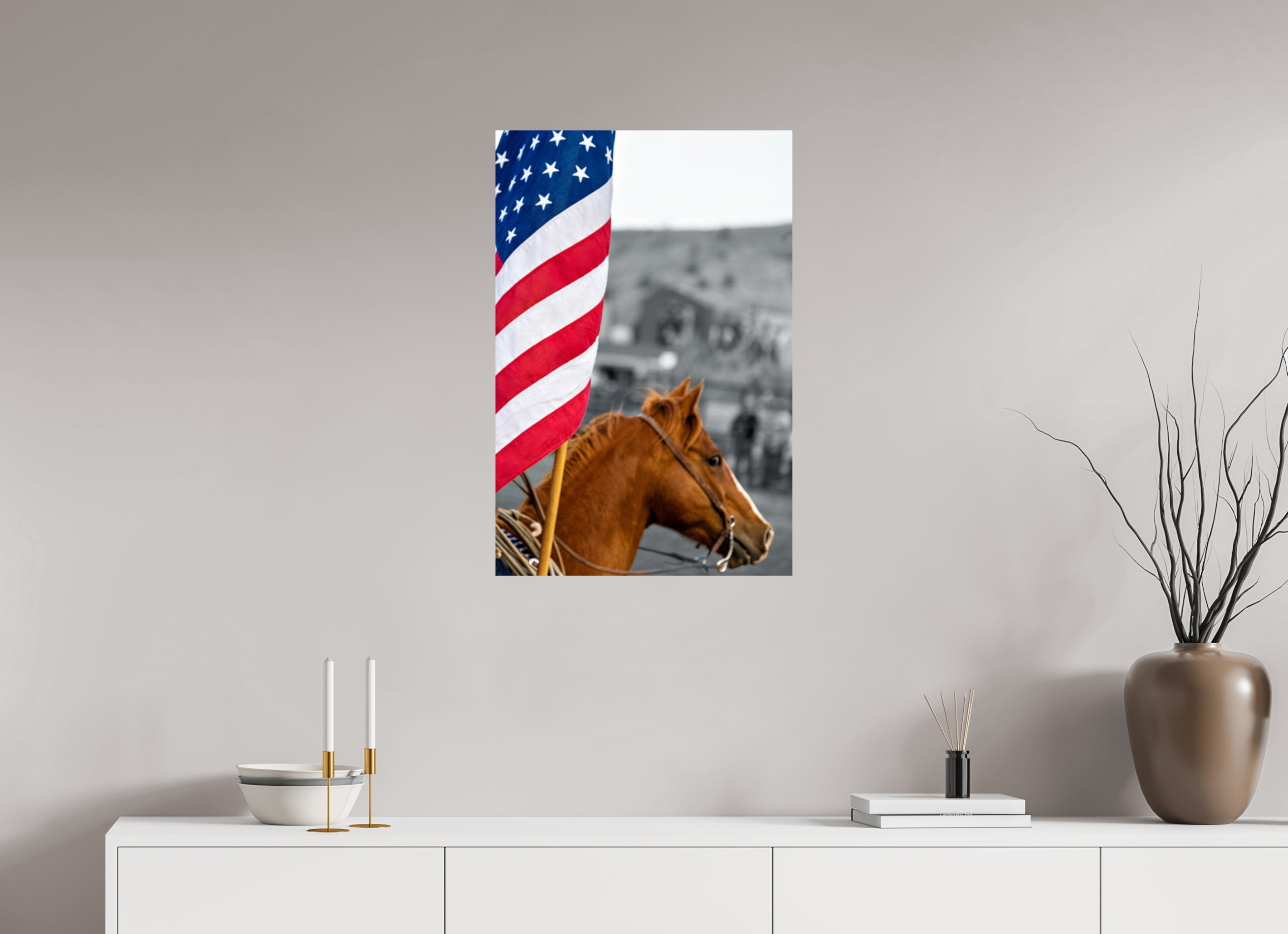20 x 30″, METAL America 250 Flag Rider 4