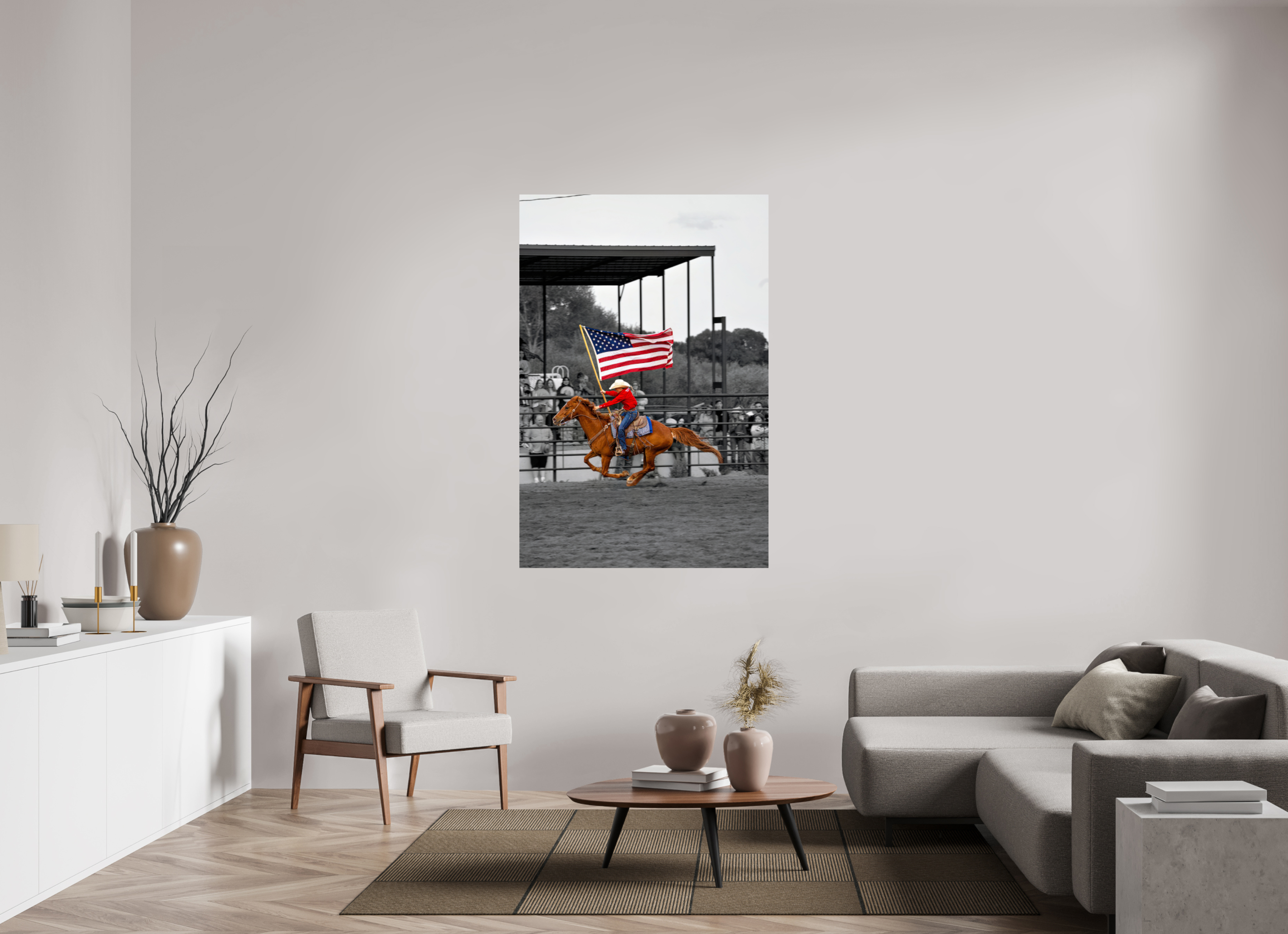 40 x 60″, METAL America 250 Flag Rider 8