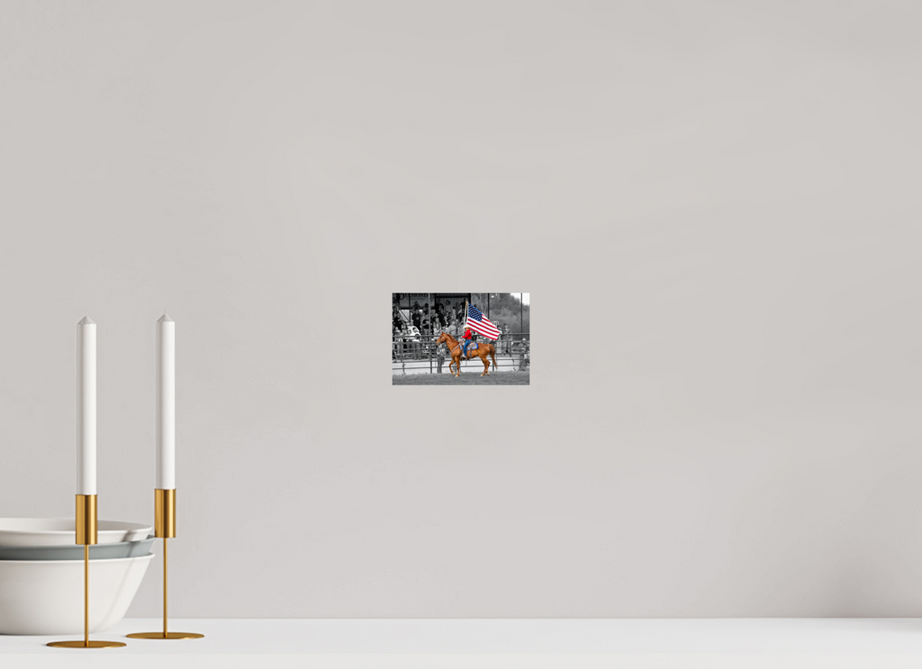 6 x 4″, PHOTO PAPER America 250 Flag Rider 2