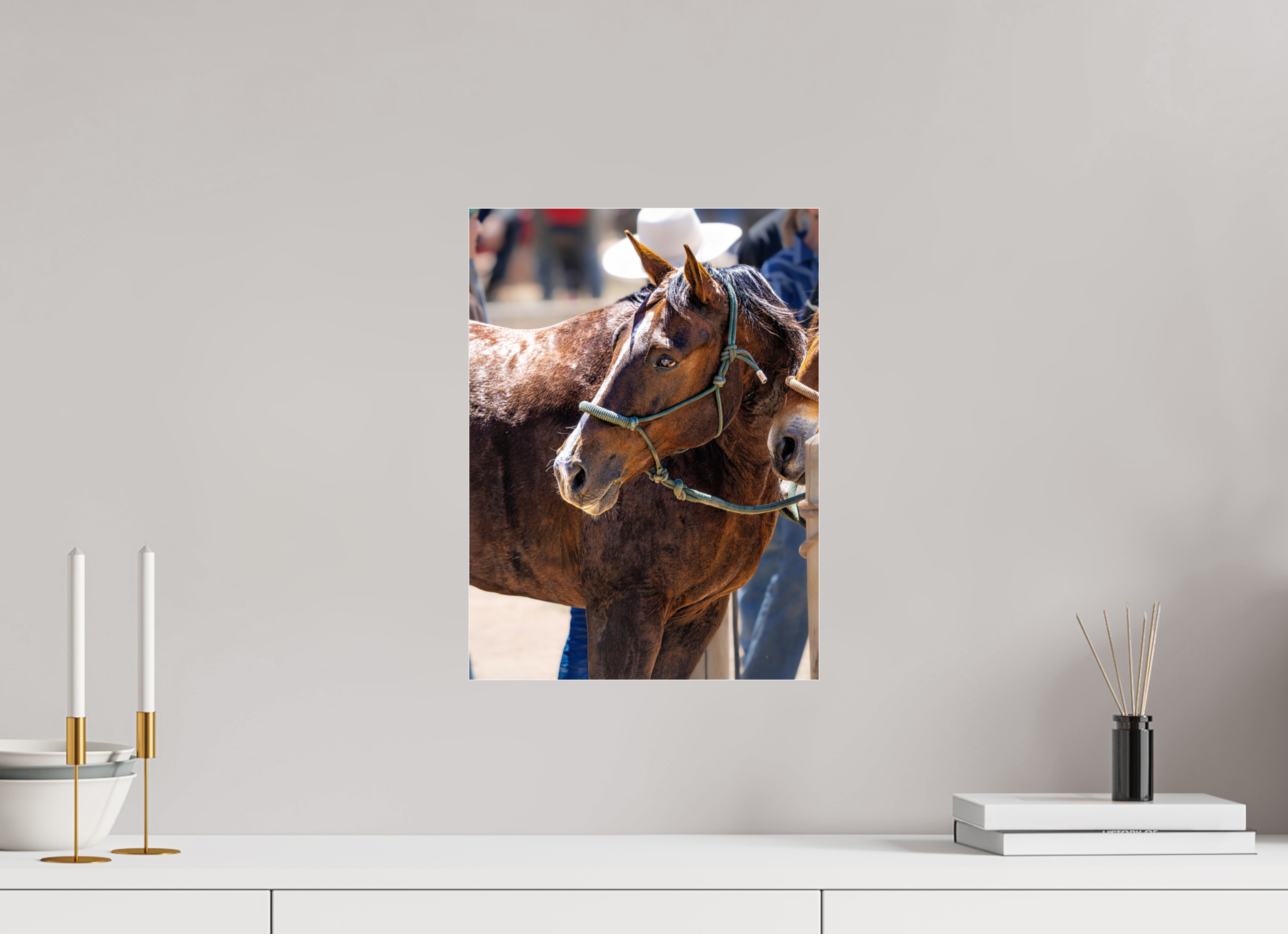 12 x 16.2″, ACRYLIC Pack Horse Portrait 4