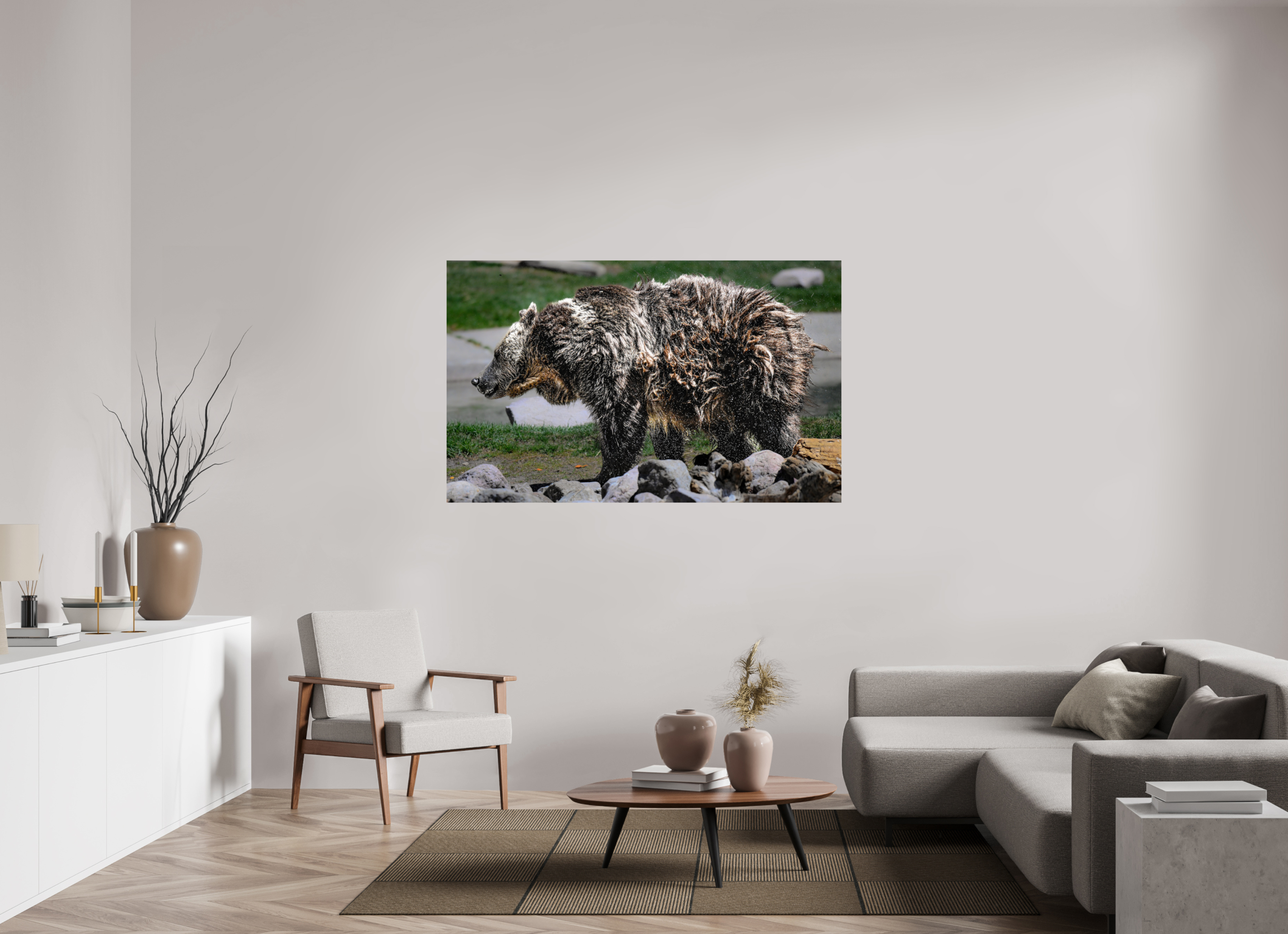63.6 x 39″, PHOTO PAPER Bear
