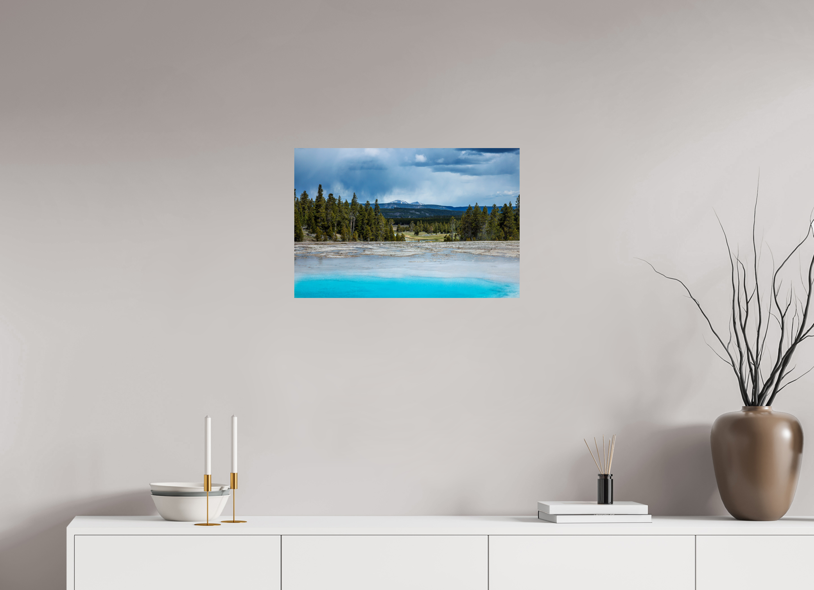 24 x 16″, METAL Yellowstone