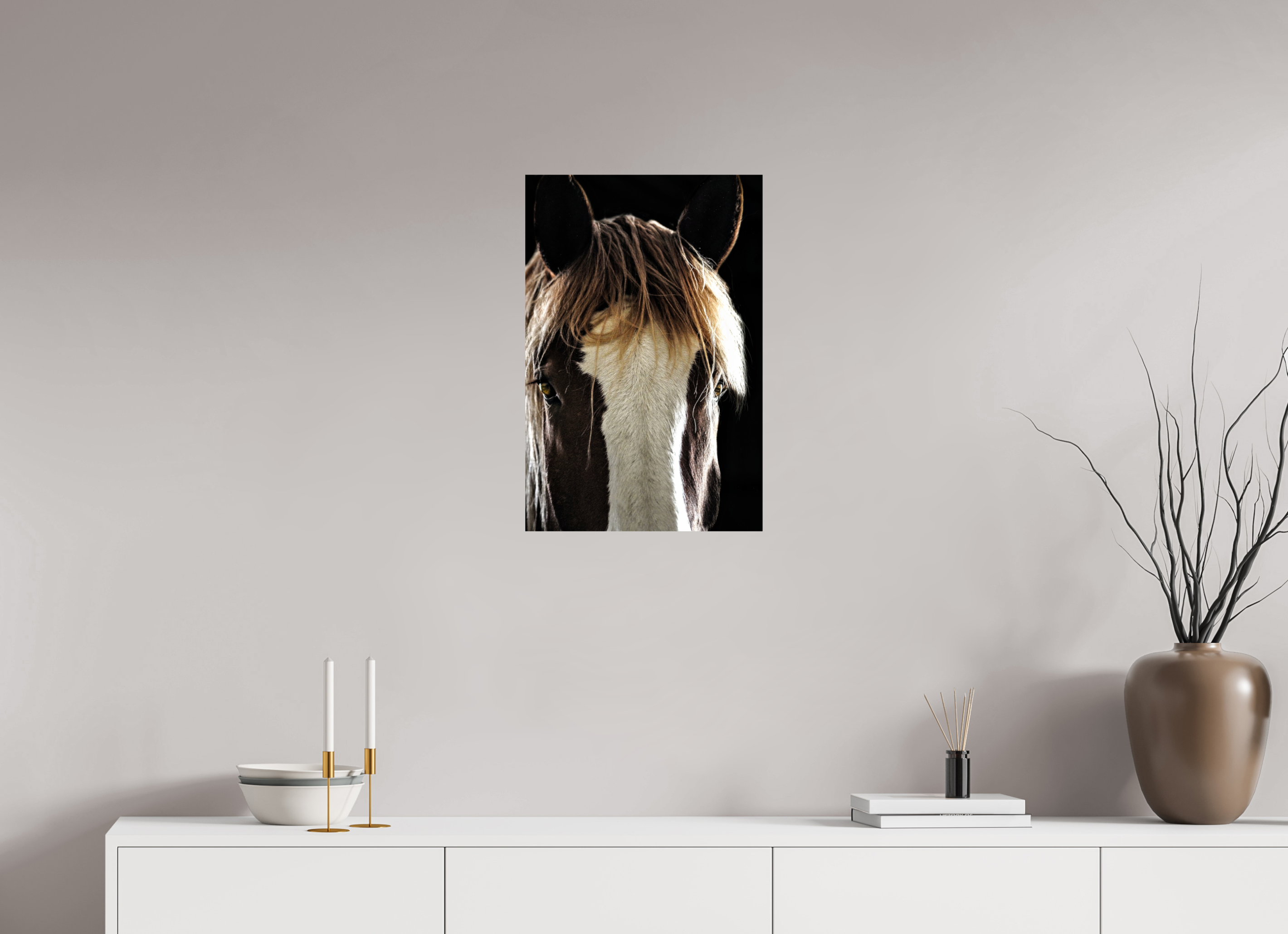 16 x 24″, METAL Tiny Tim Black Background