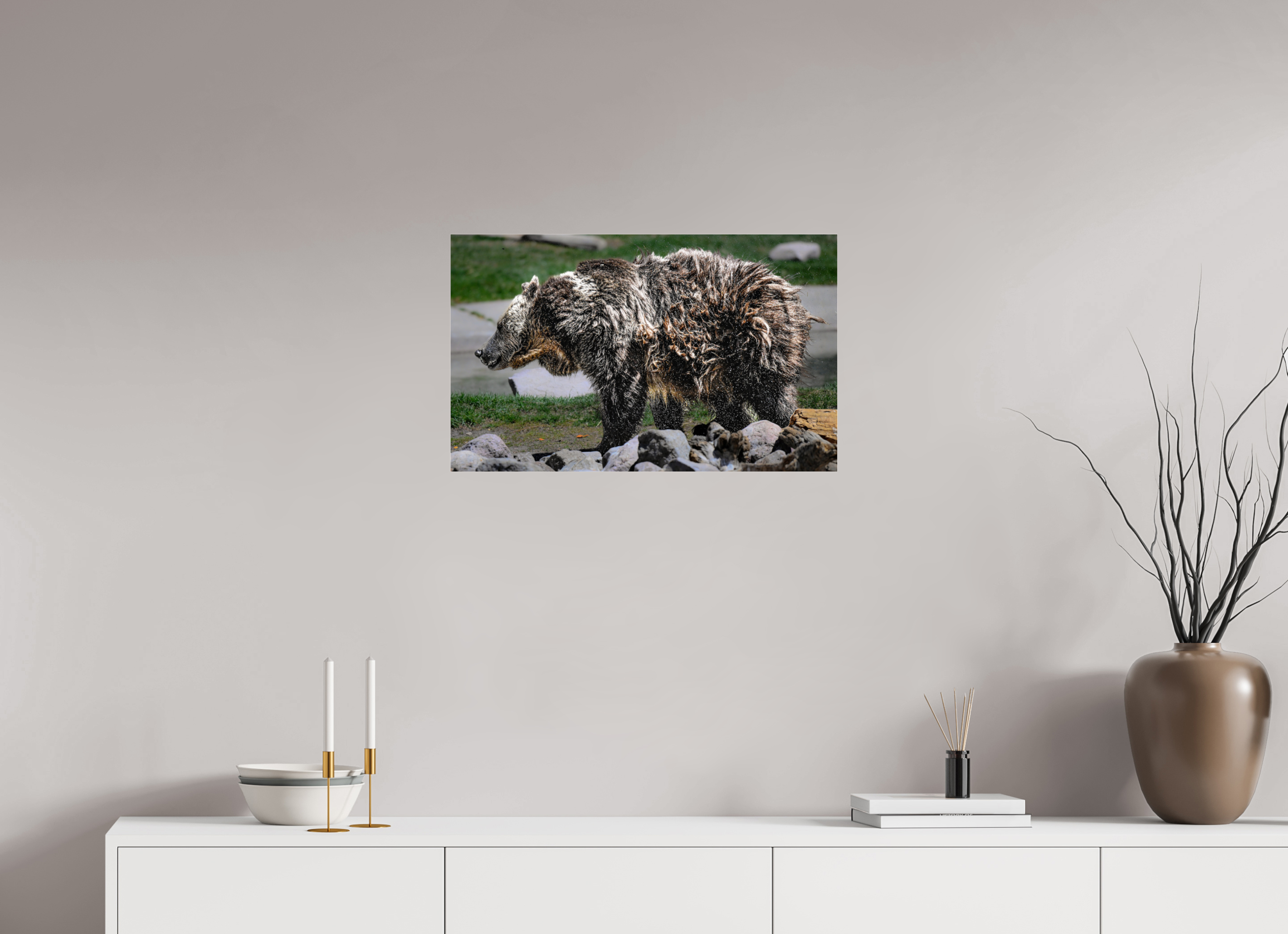 26.1 x 16″, ACRYLIC Bear