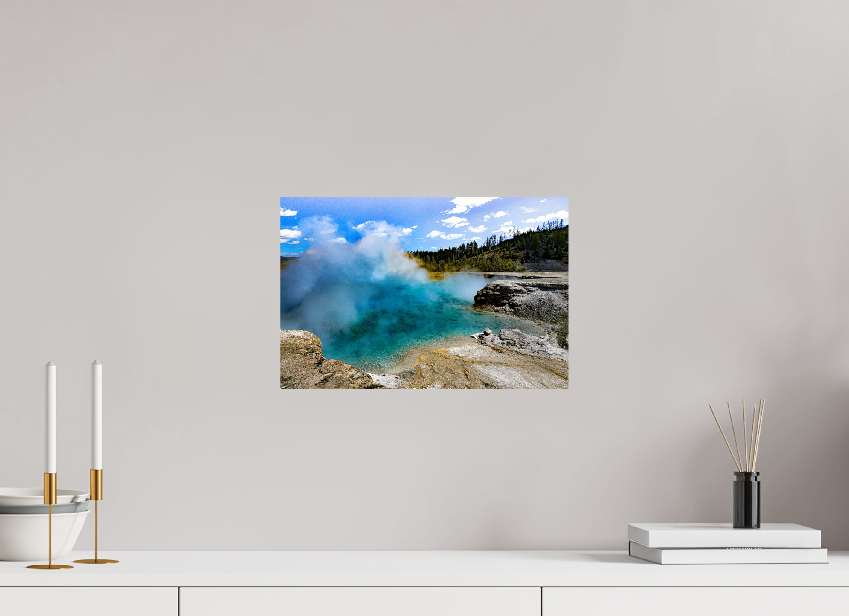 15 x 10″, METAL Yellowstone
