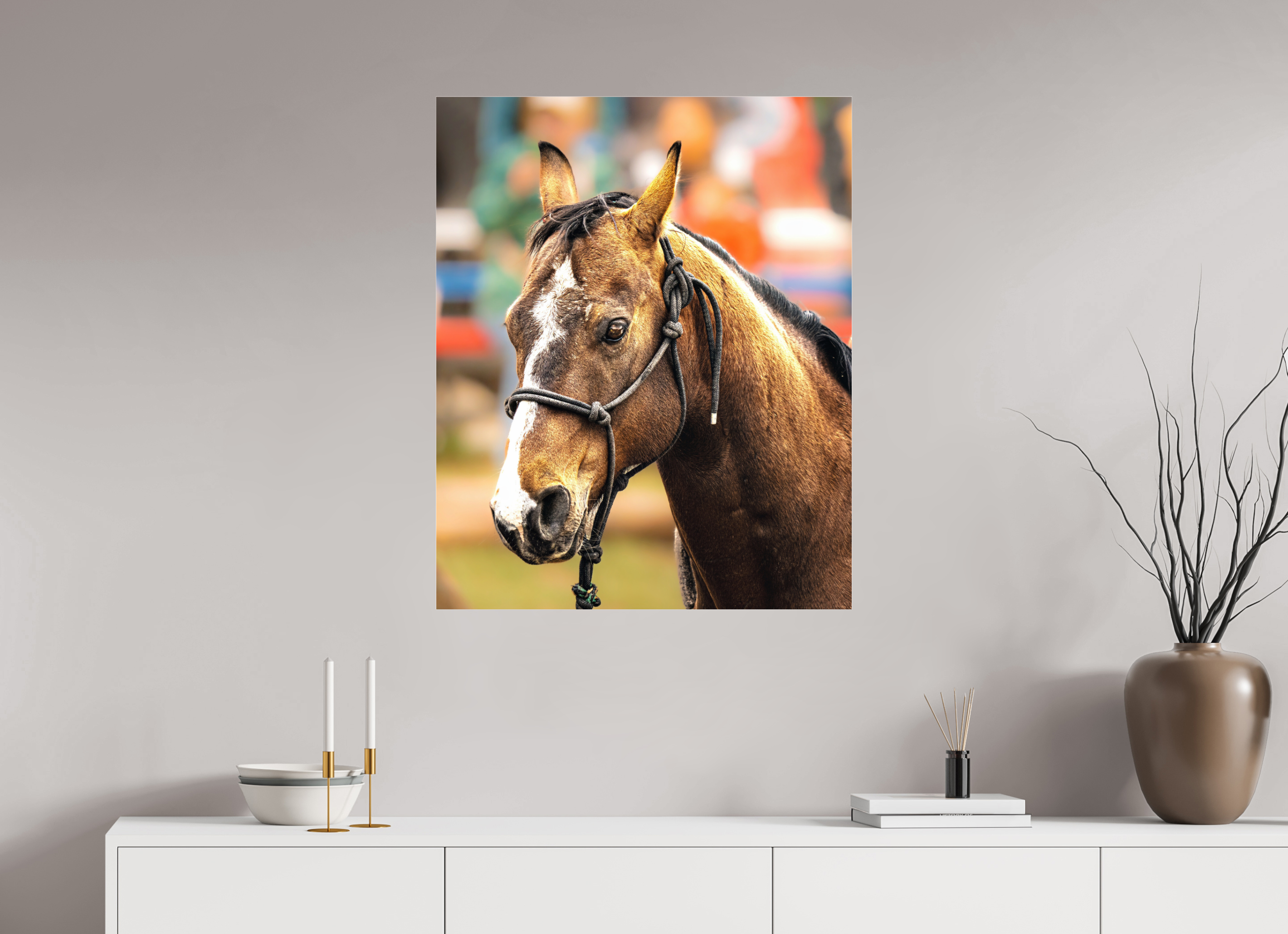 28 x 34.5″, ACRYLIC Pack Horse Portrait 9 Web Exclusive