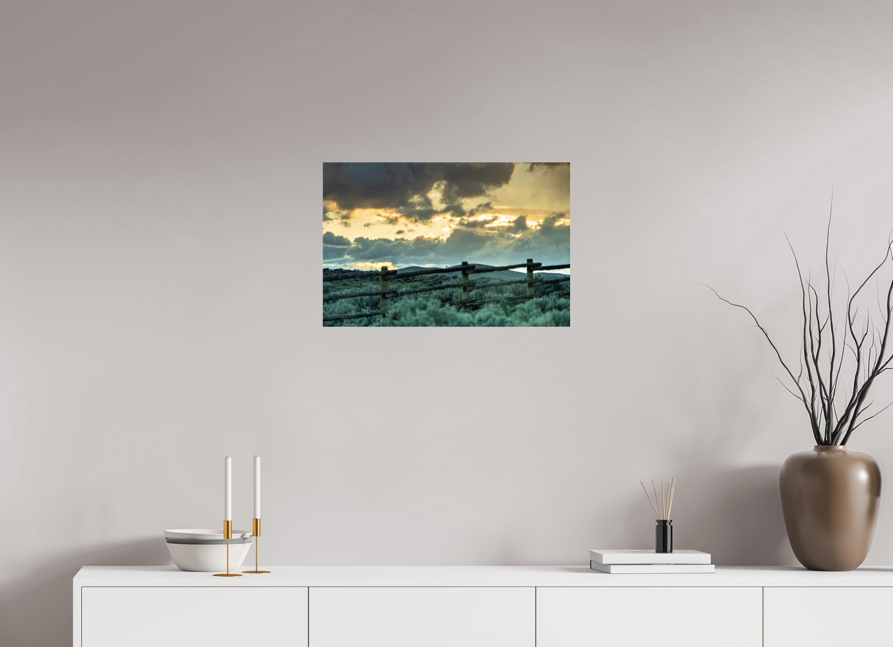 24 x 16″, METAL Wyoming