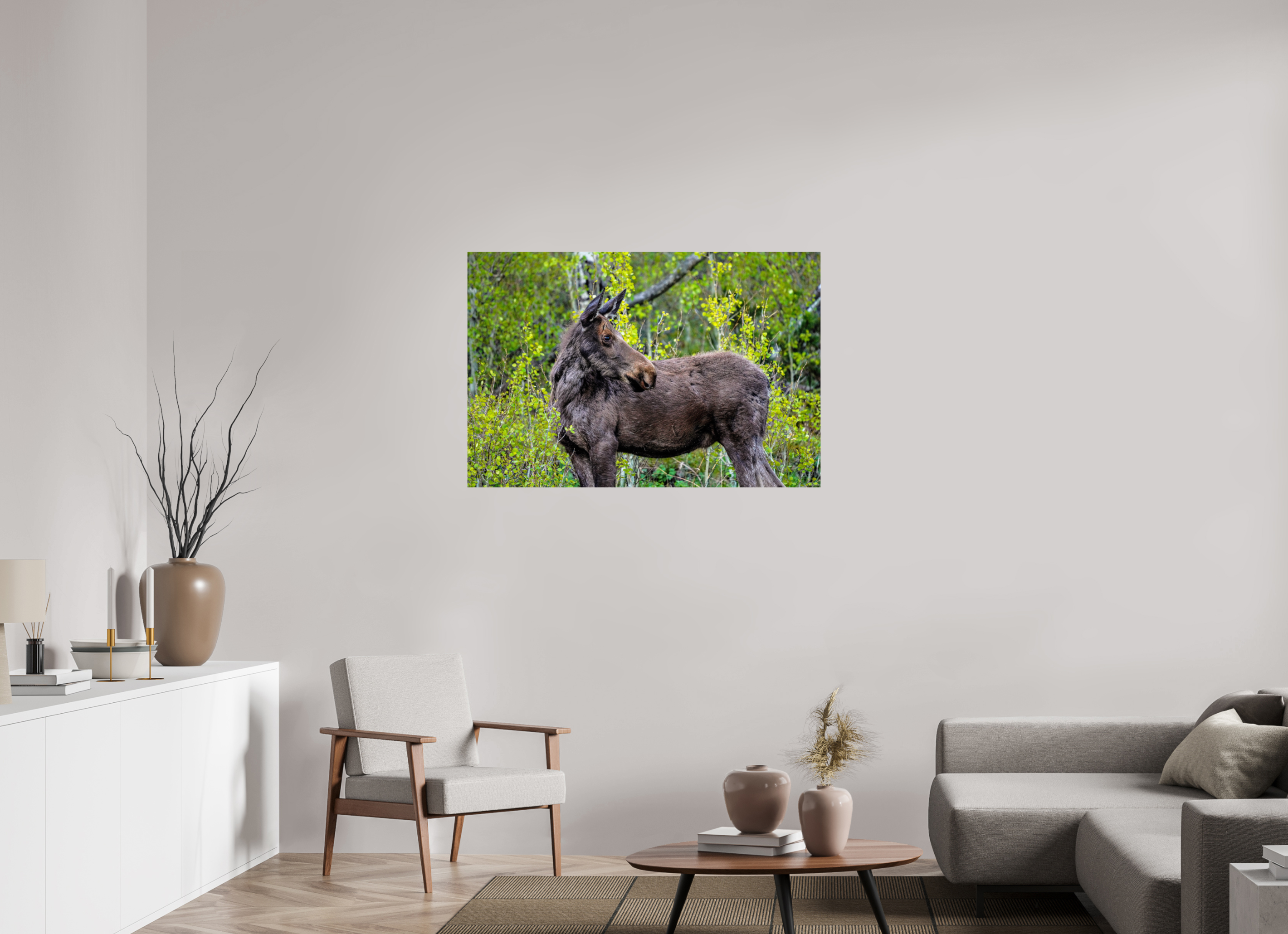 45 x 30″, ACRYLIC Moose Portrait
