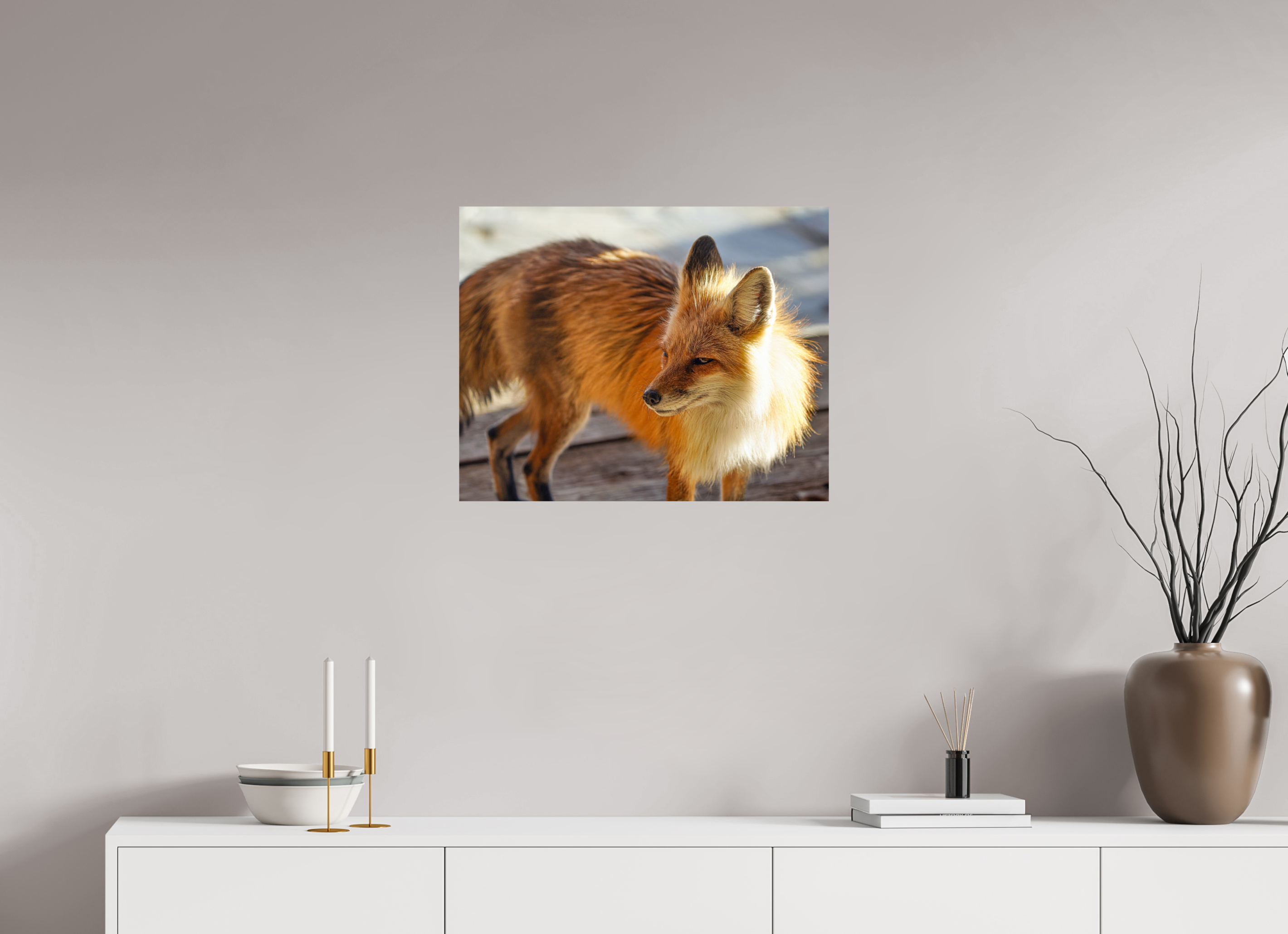 25.1 x 20″, PHOTO PAPER Fox