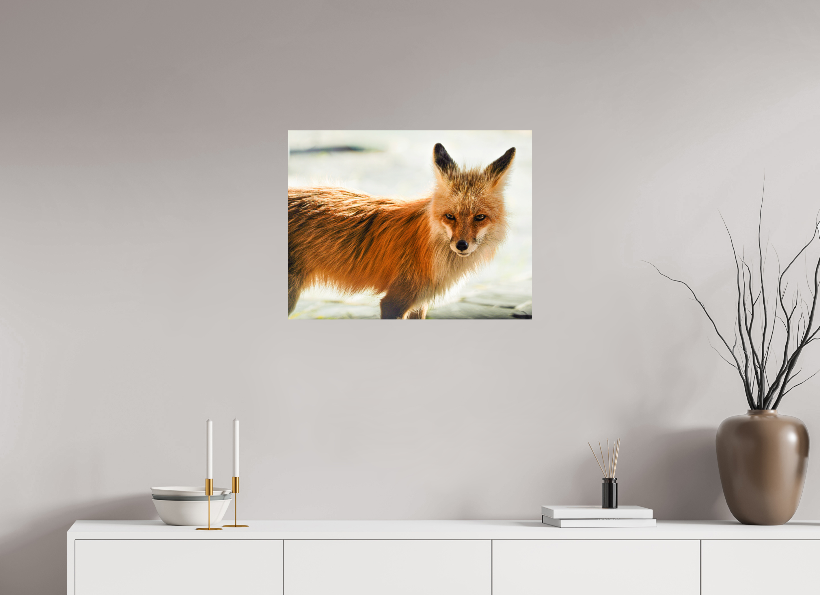 25.8 x 20″, METAL Fox
