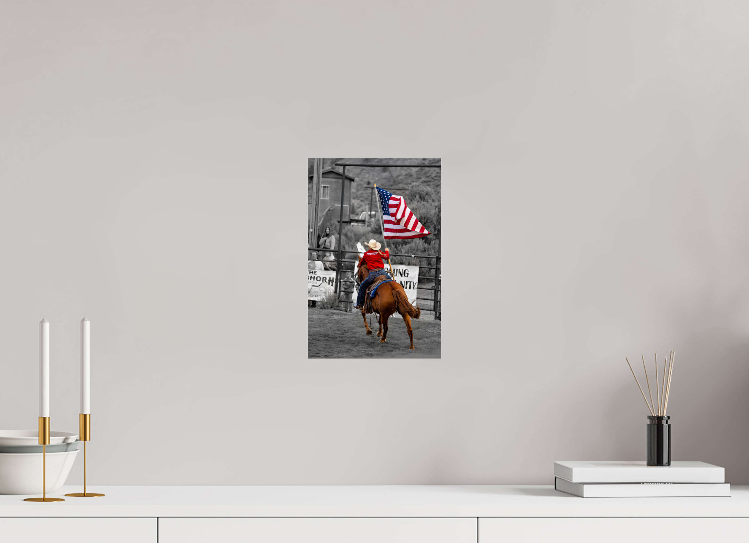 8 x 12″, PHOTO PAPER America 250 Flag Rider 10