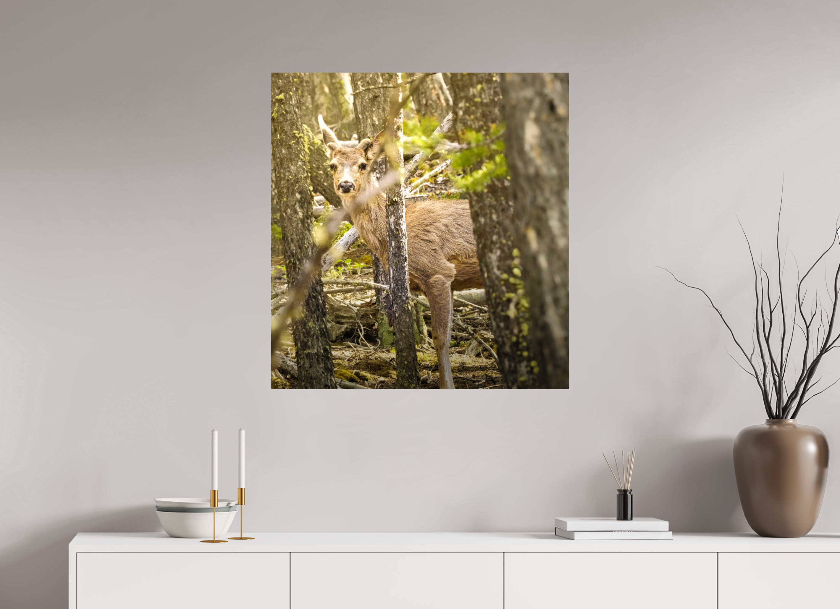31 x 32.9″, PHOTO PAPER Deer