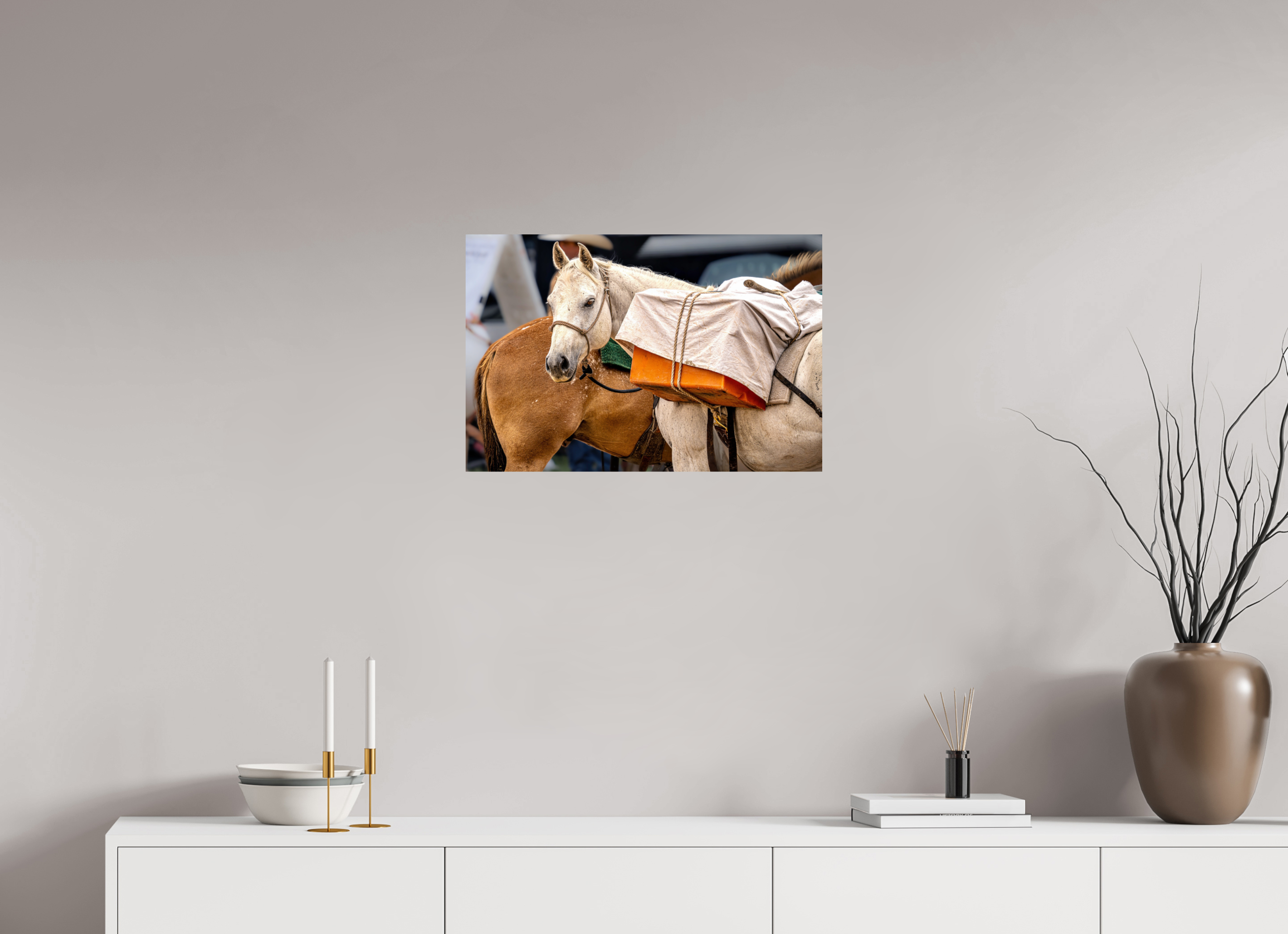 24 x 16″, METAL Pack Horse Portrait 19 Web Exclusive
