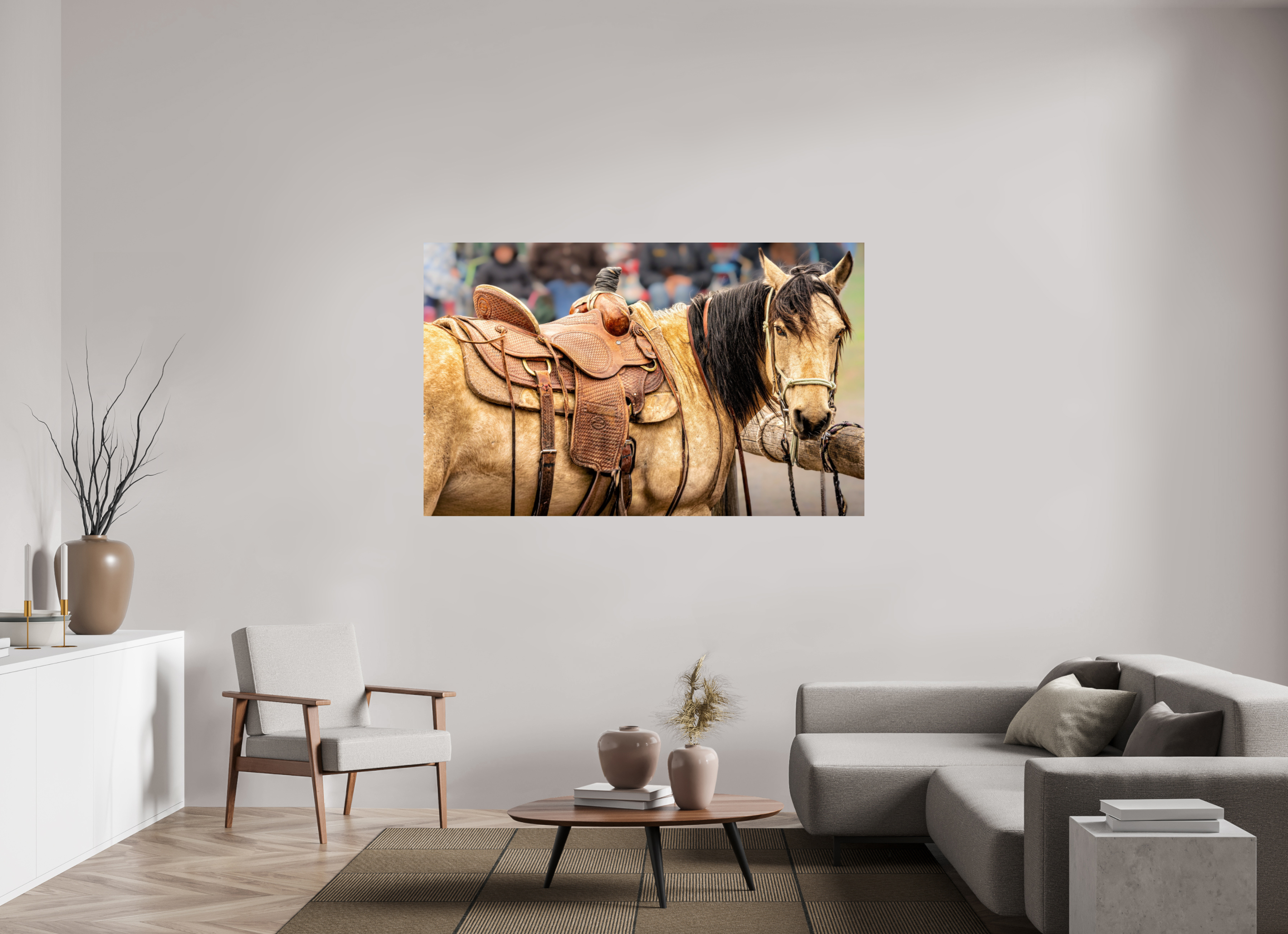 69.3 x 43″, PHOTO PAPER Pack Horse Portrait 7