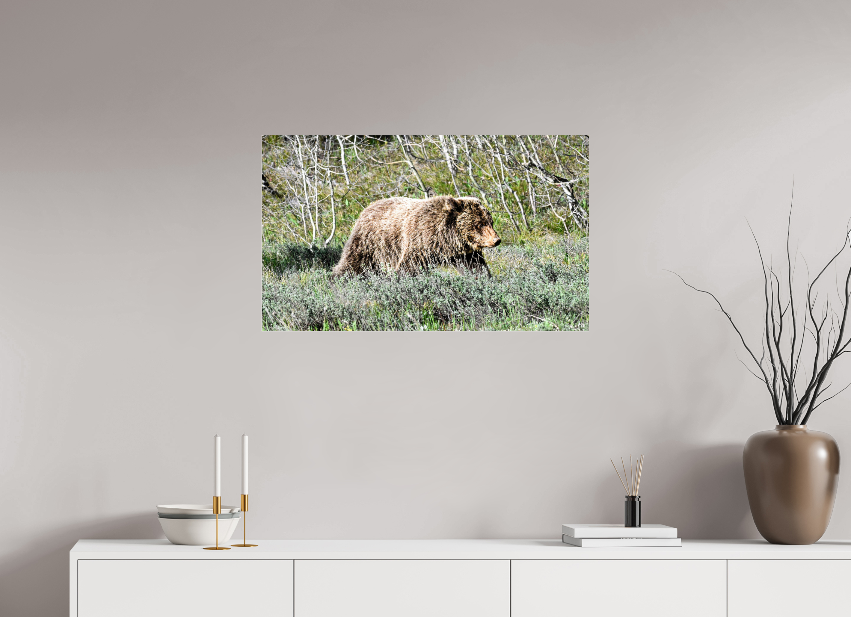 33.4 x 20″, ACRYLIC Bear