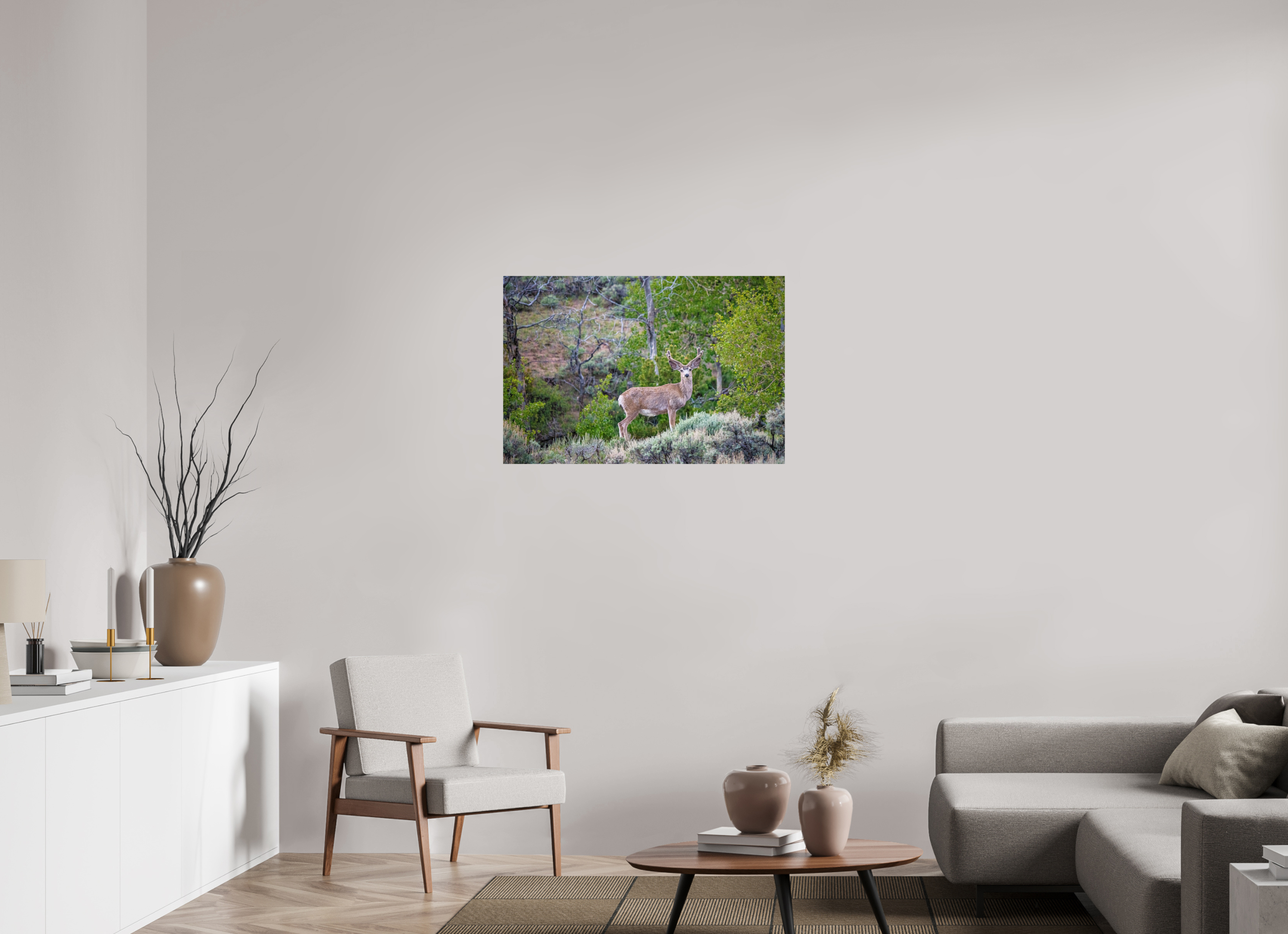 36 x 24″, PHOTO PAPER Deer
