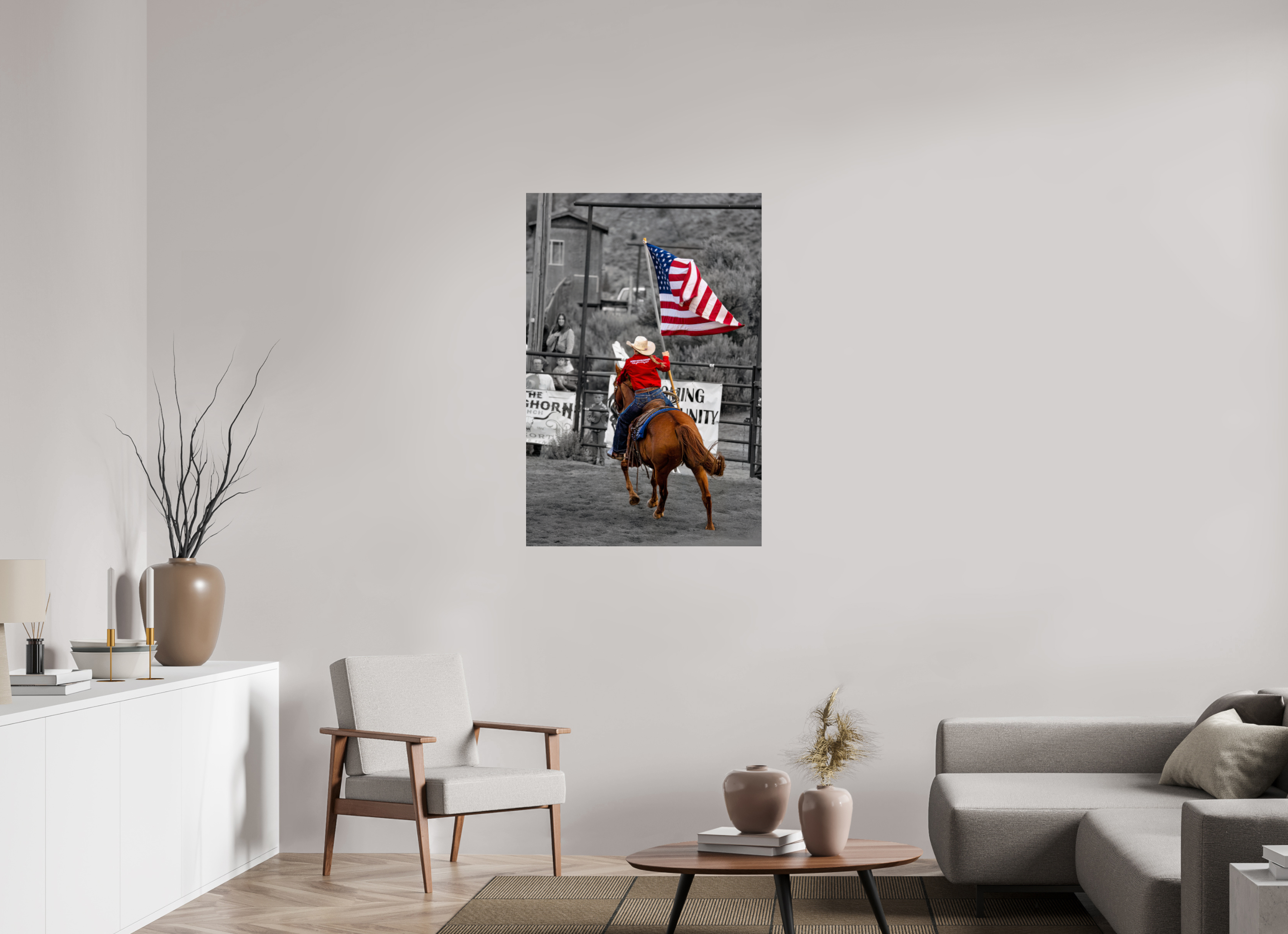 30 x 45″, ACRYLIC America 250 Flag Rider 10