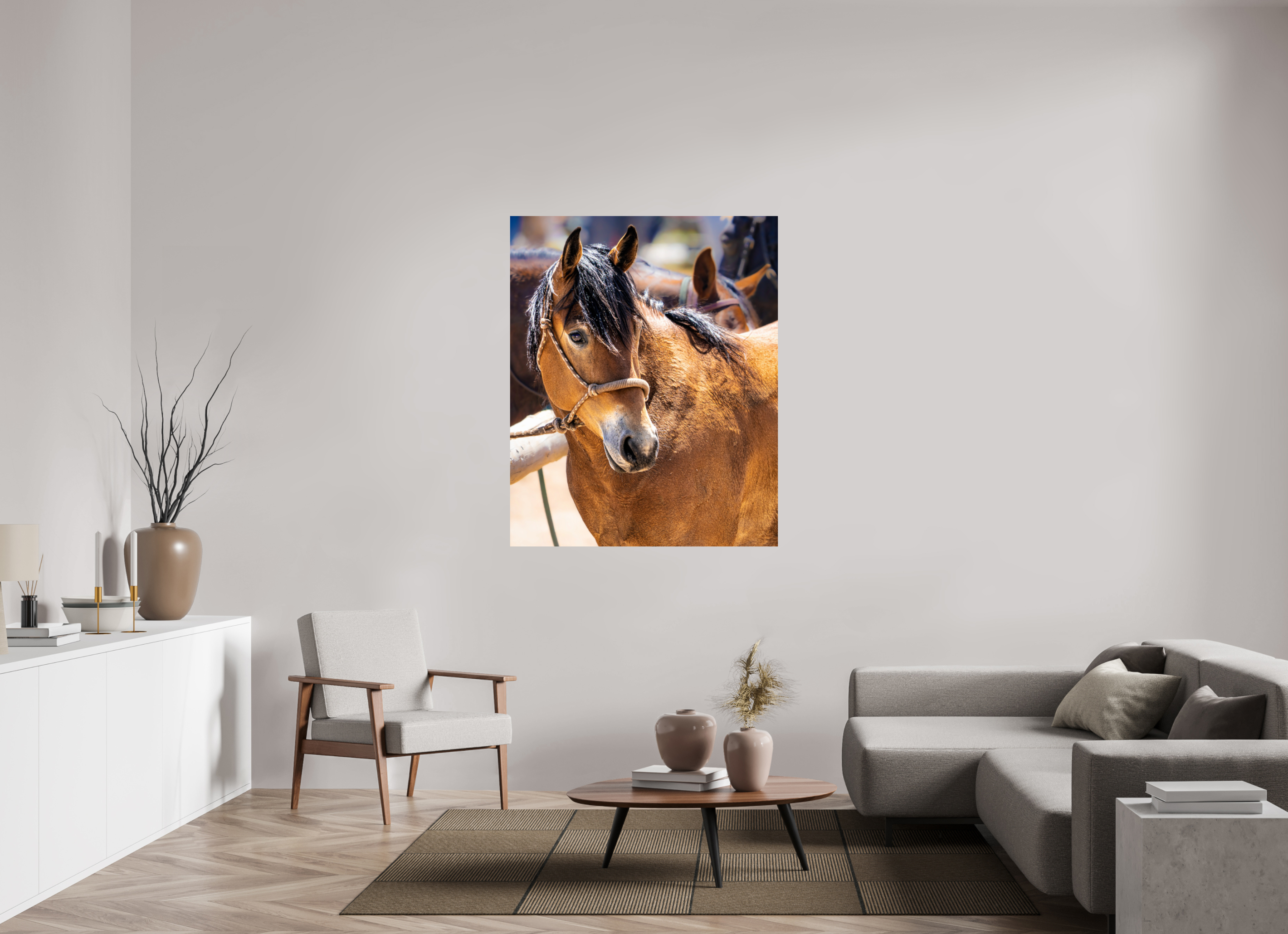 43 x 53.1″, METAL Pack Horse Portrait 5