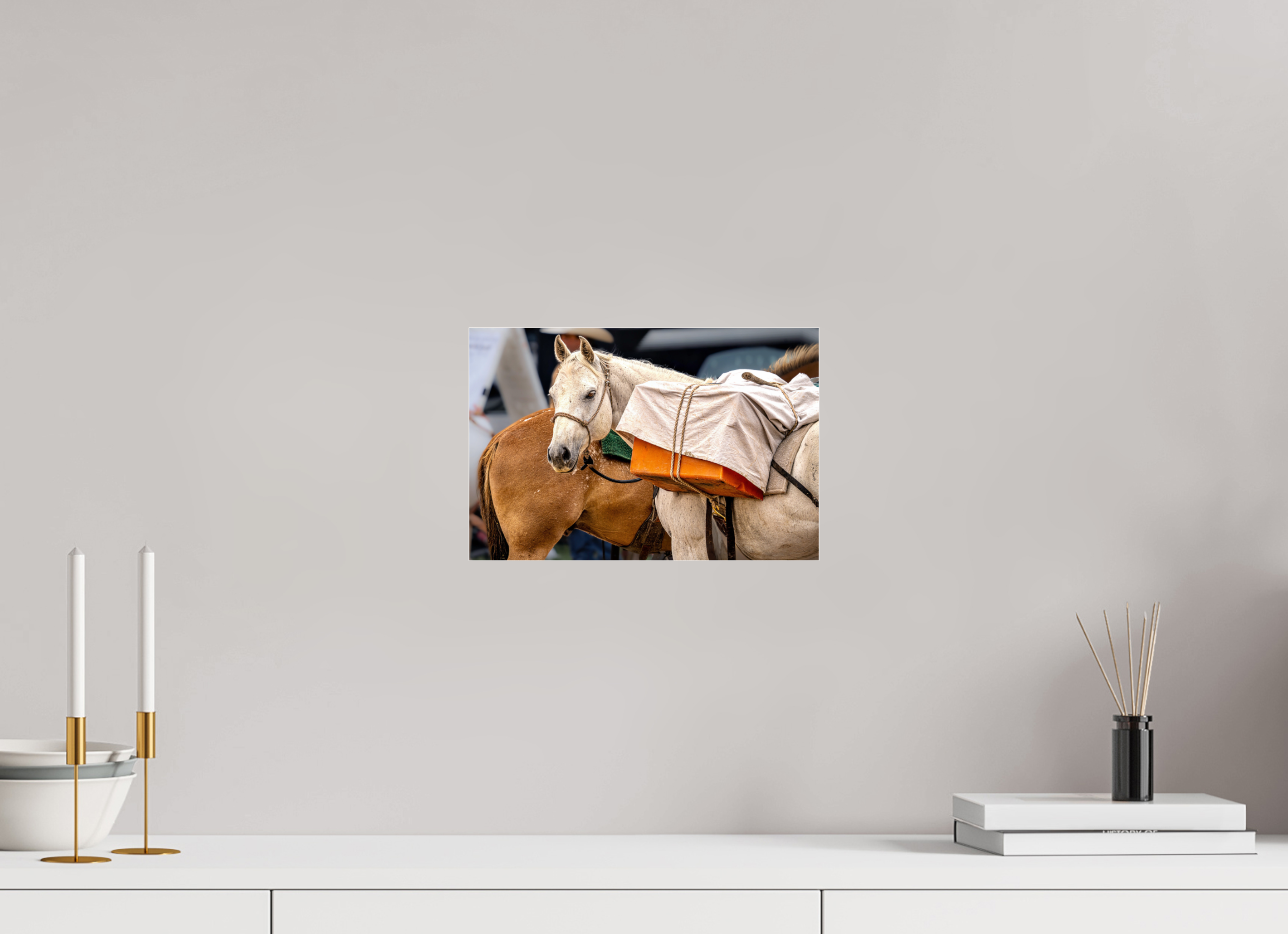 12 x 8″, ACRYLIC Pack Horse Portrait 19 Web Exclusive