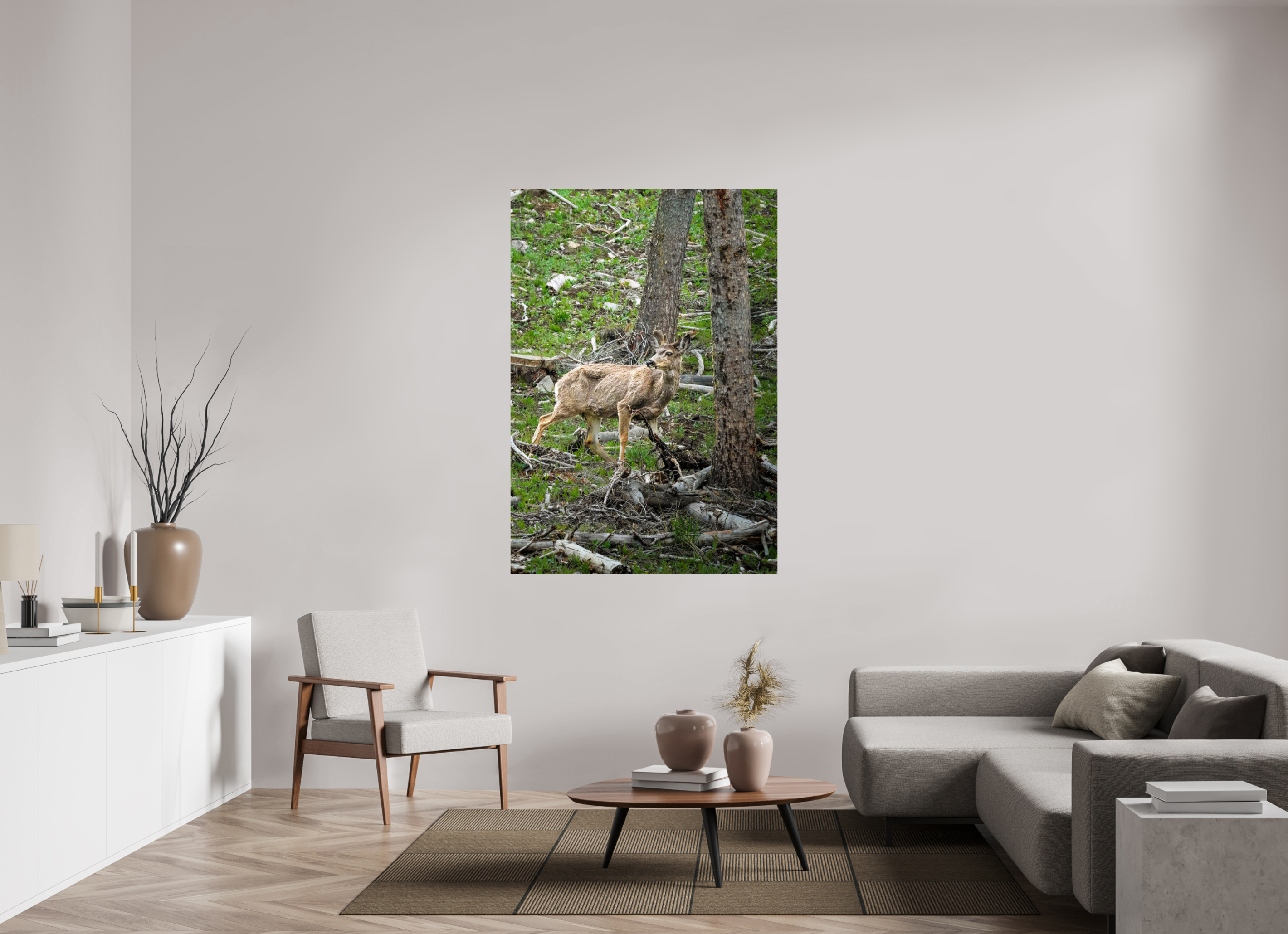 43 x 62″, PHOTO PAPER Deer