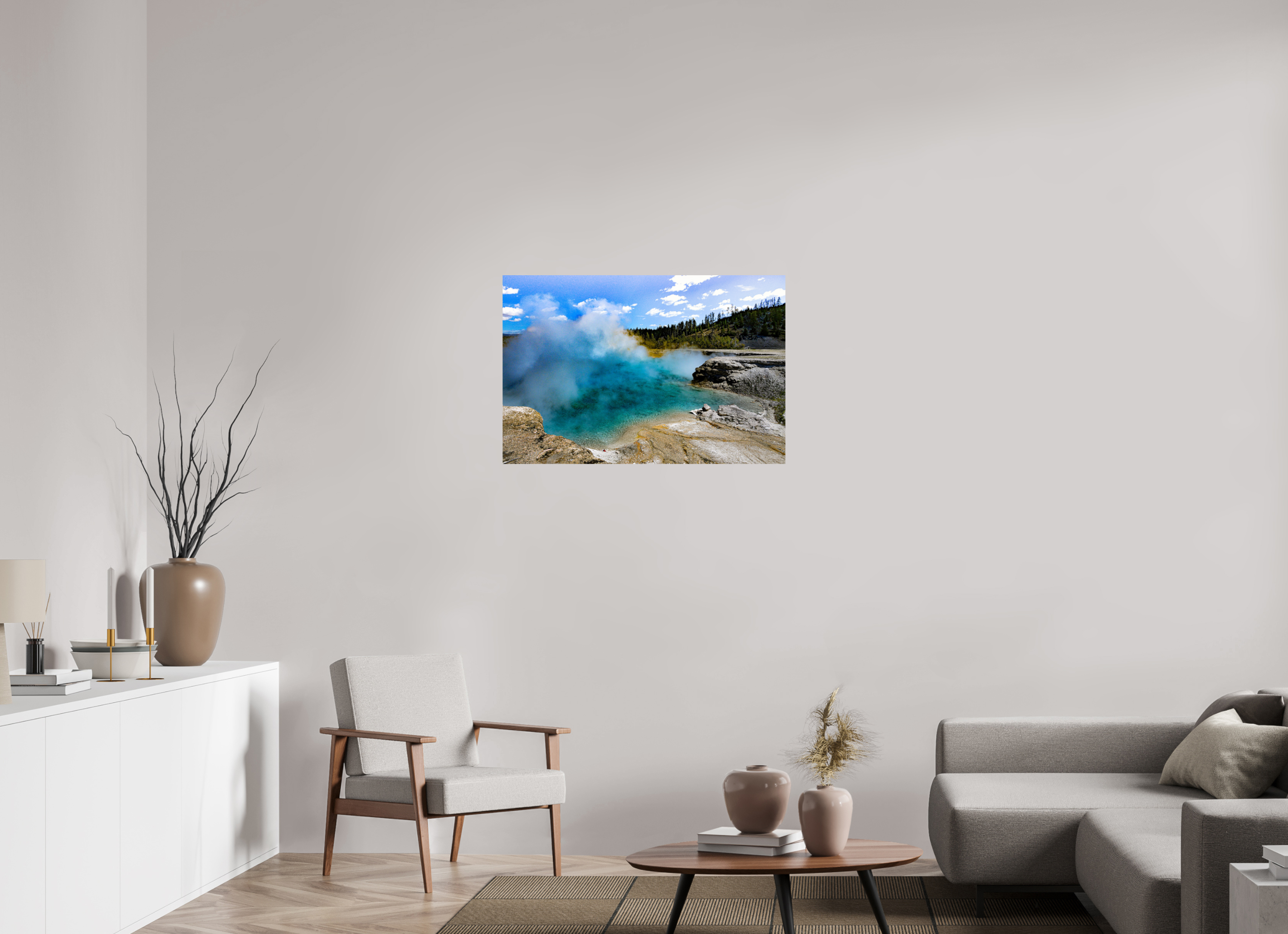36 x 24″, METAL Yellowstone