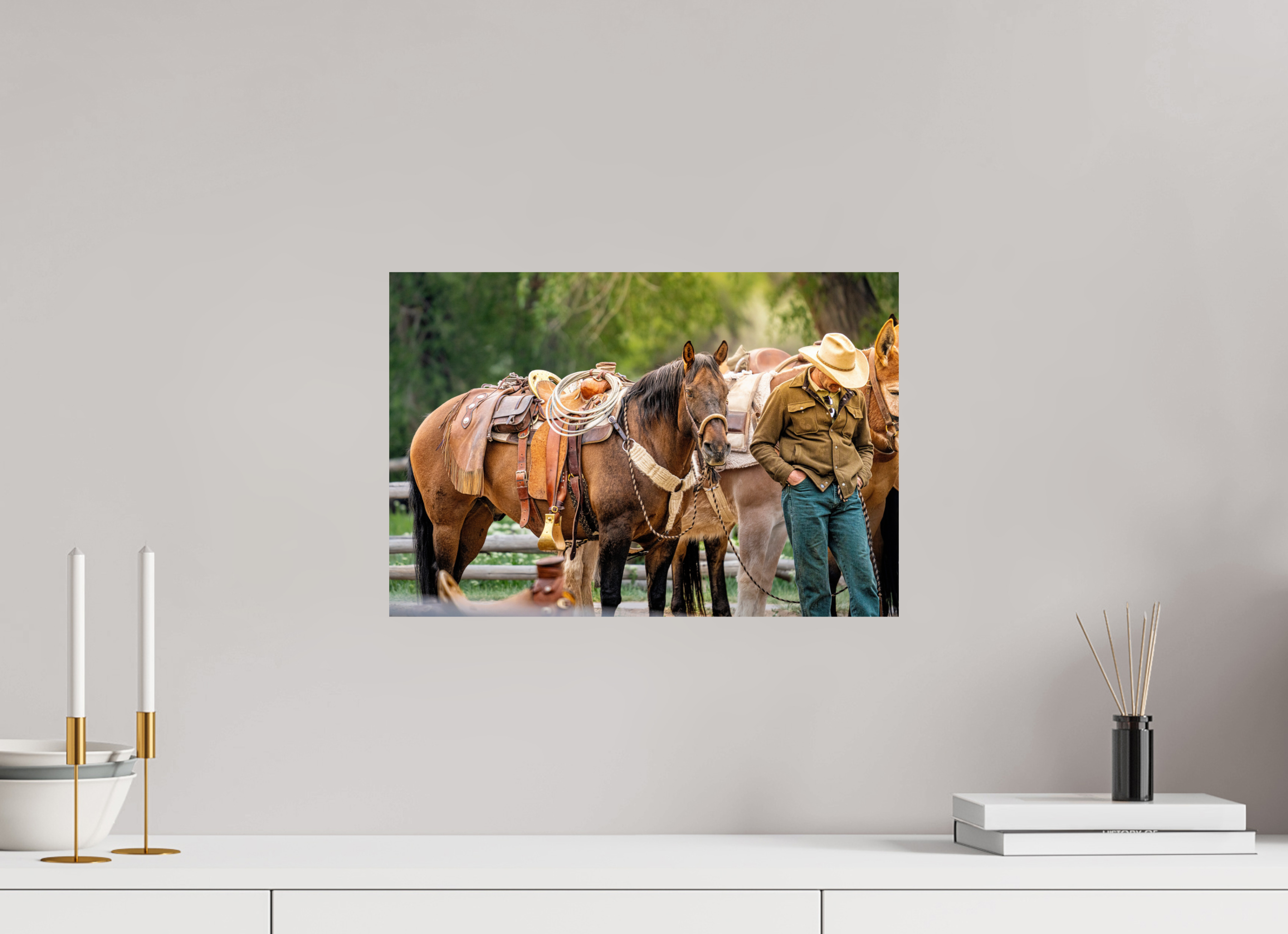 17.8 x 12″, PHOTO PAPER Forest Service at Pack Horse Races