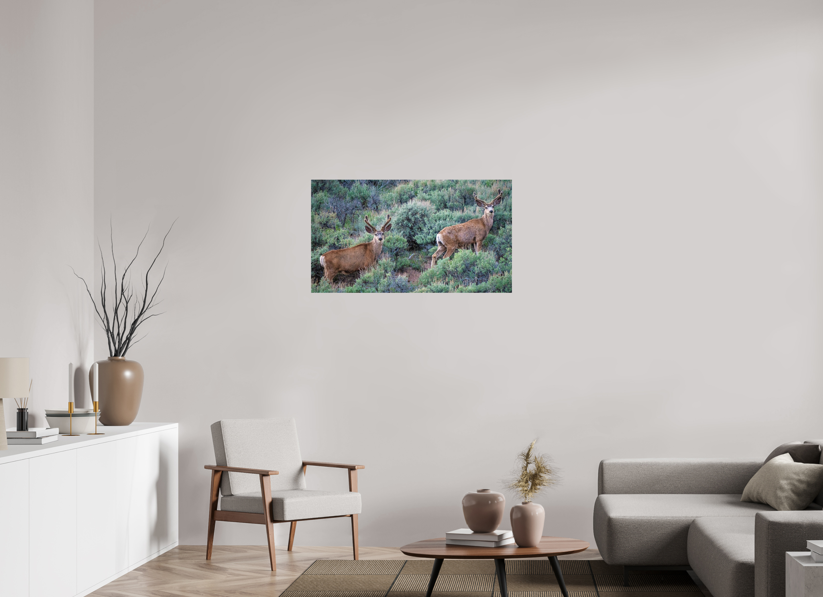 40 x 22.5″, METAL Deer