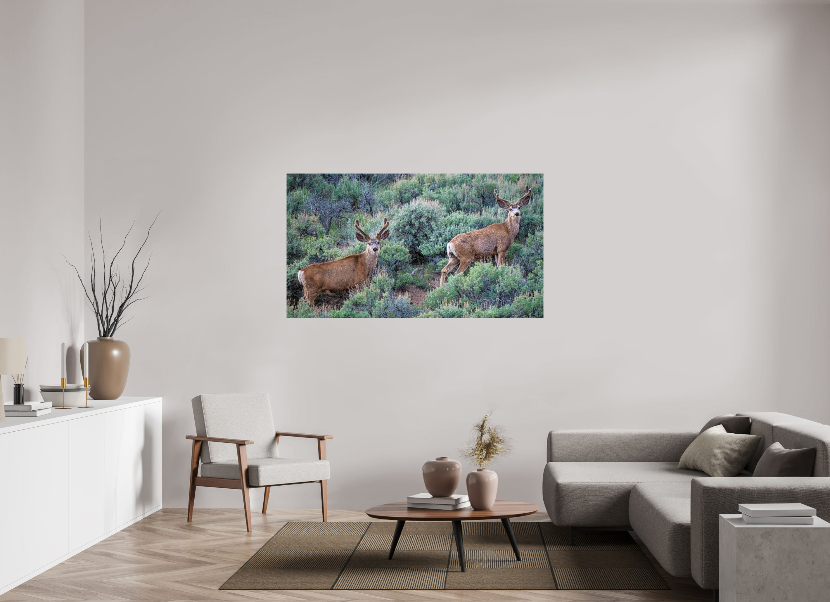 64 x 36″, METAL Deer