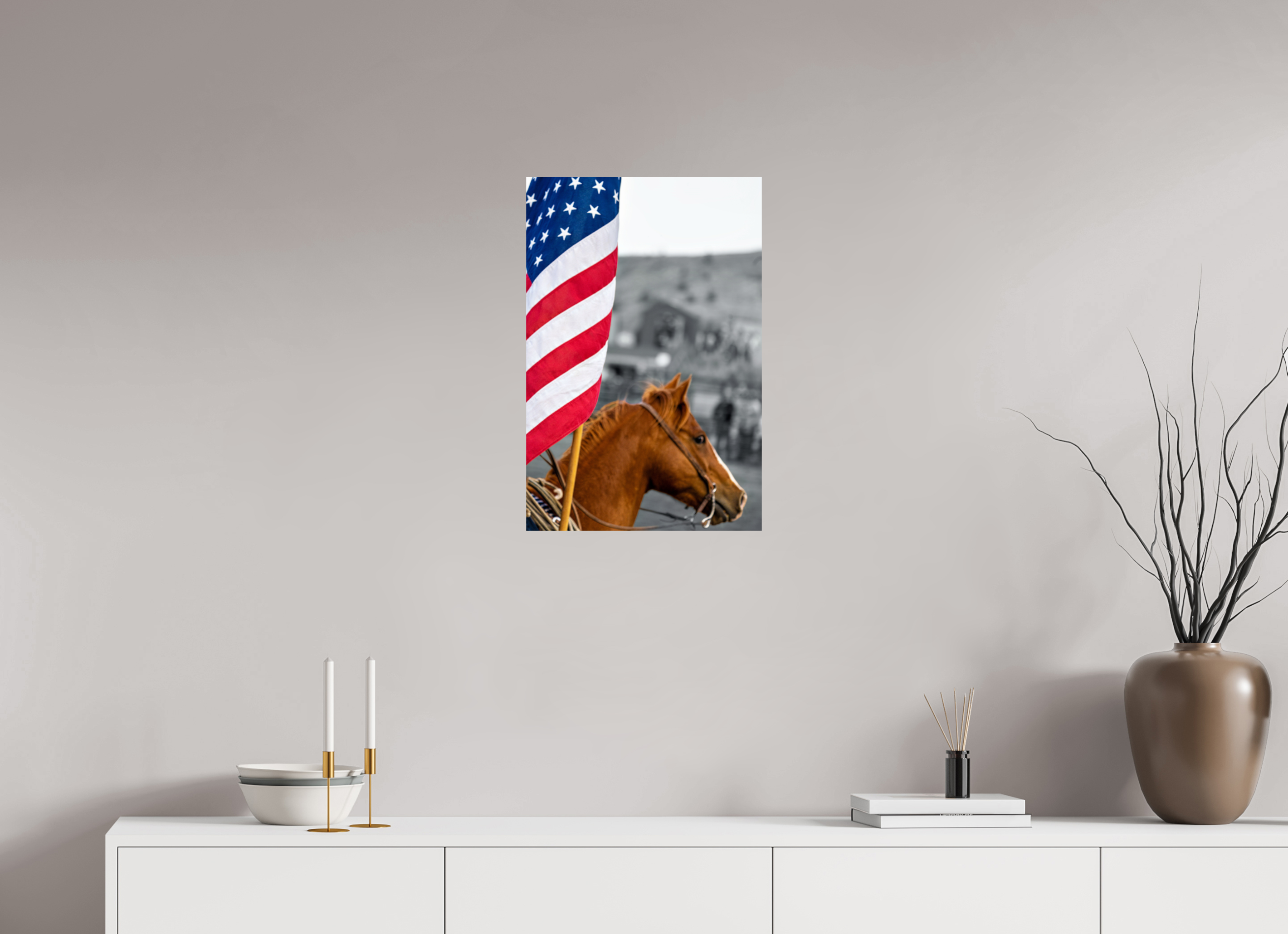 16 x 24″, PHOTO PAPER America 250 Flag Rider 4