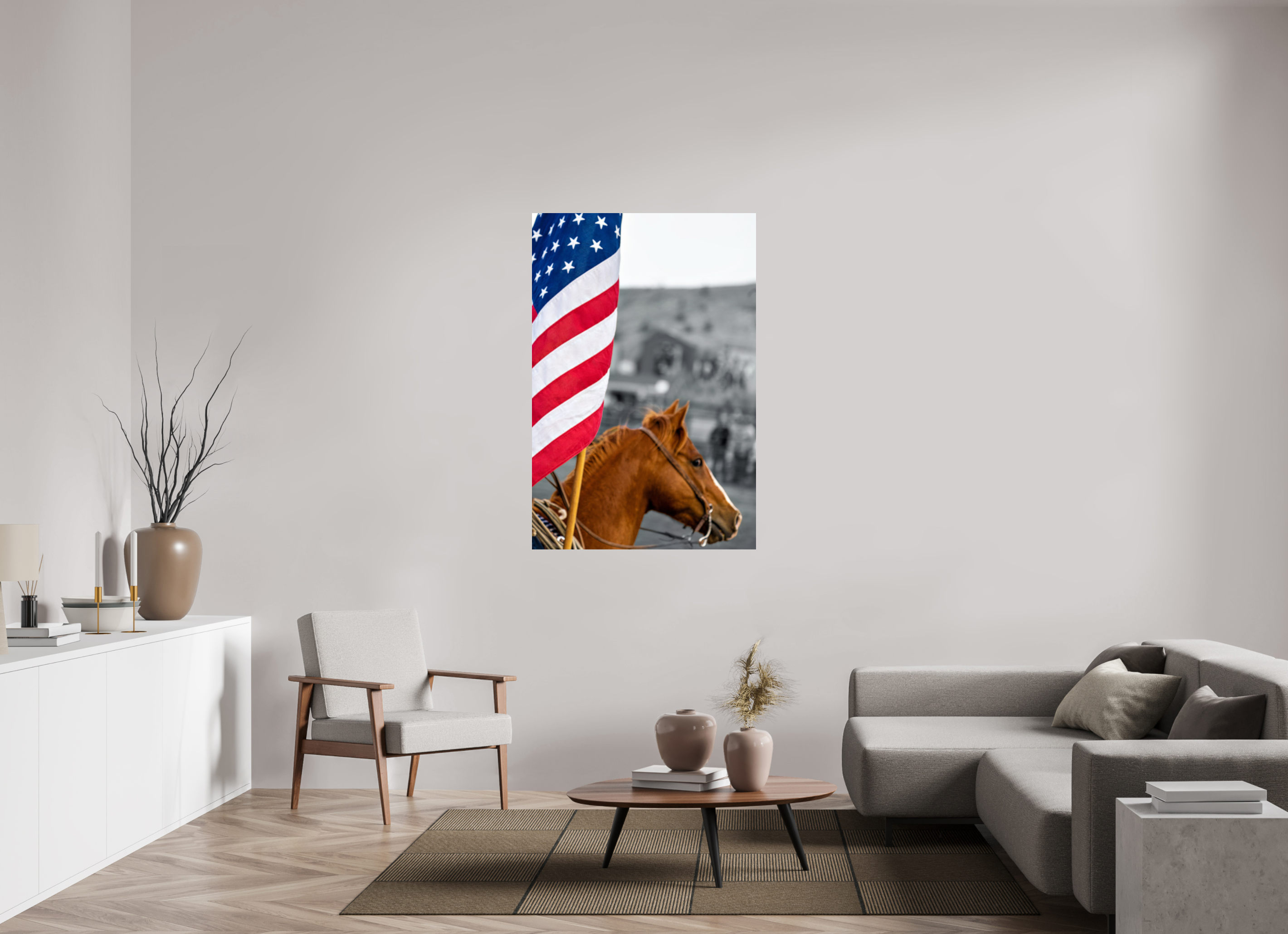 36 x 54″, METAL America 250 Flag Rider 4