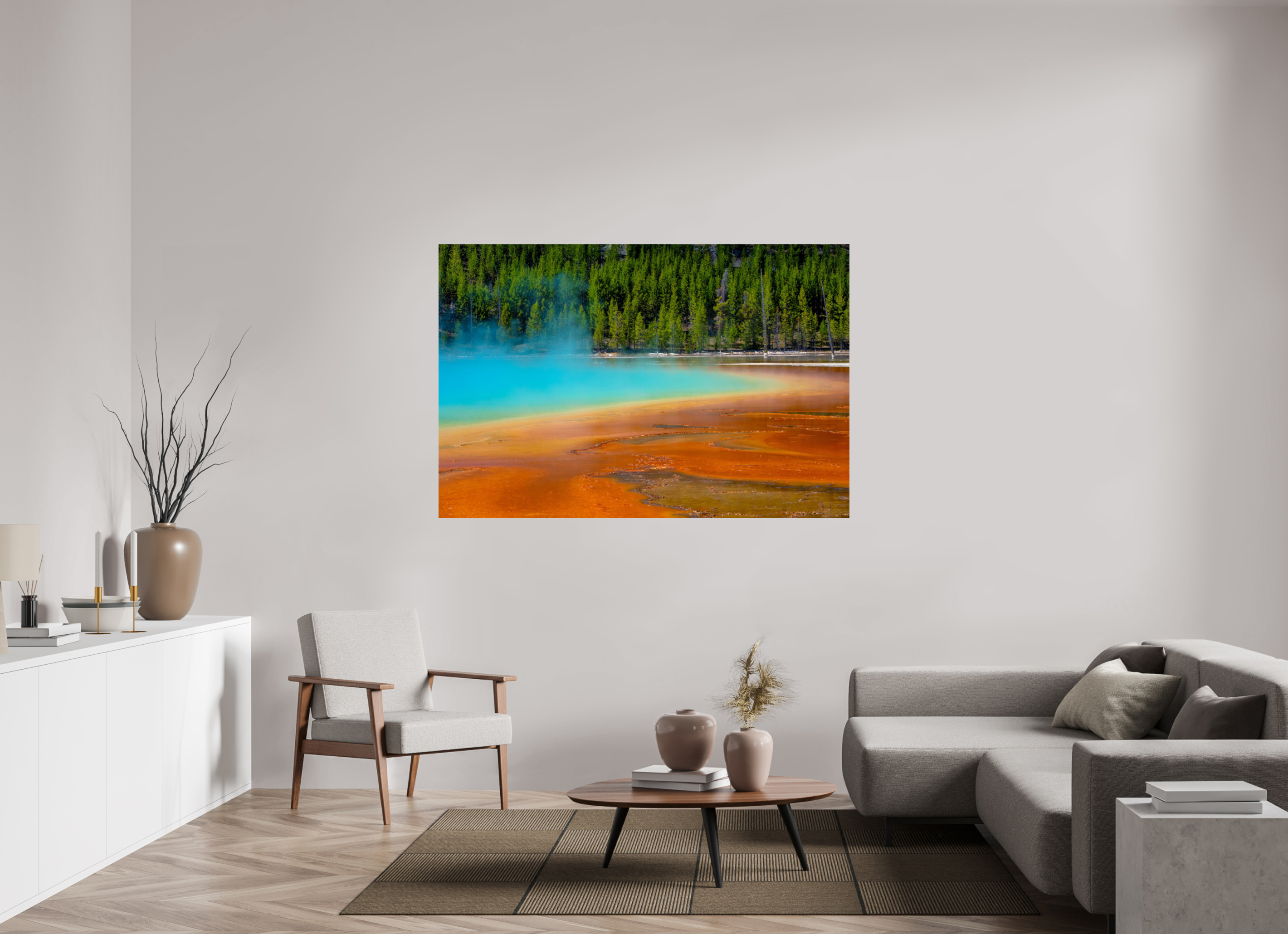 66 x 44″, METAL Yellowstone
