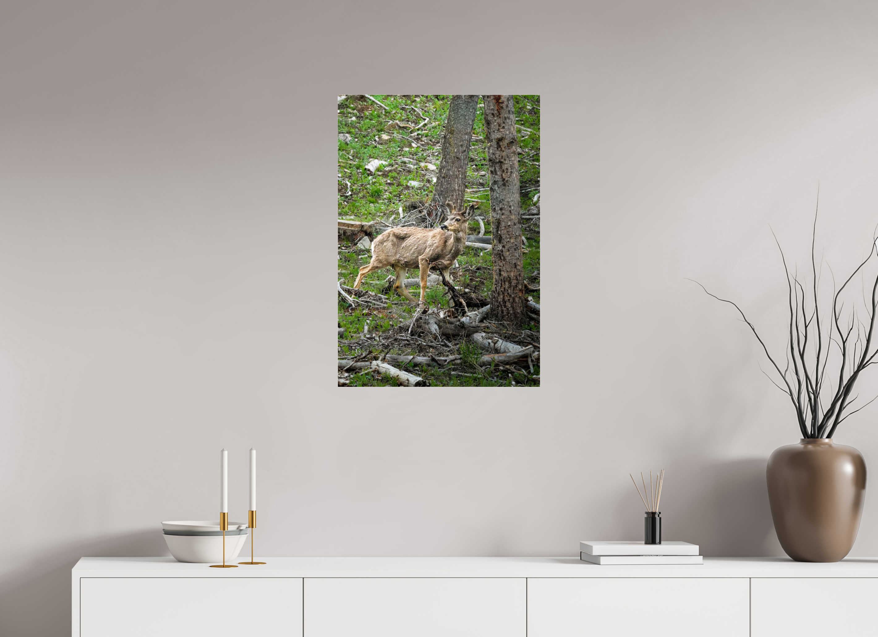 20 x 28.9″, ACRYLIC Deer