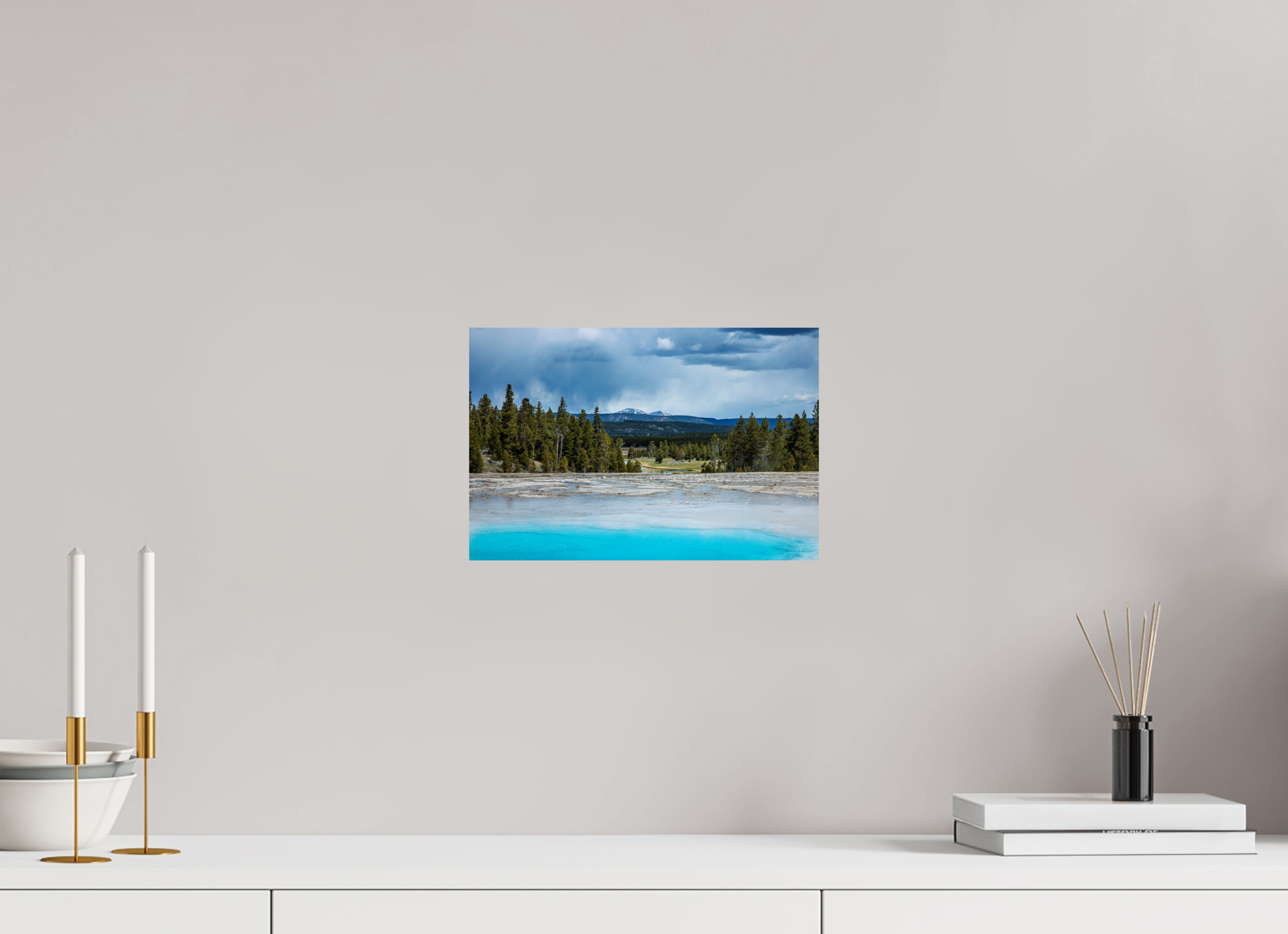 12 x 8″, METAL Yellowstone
