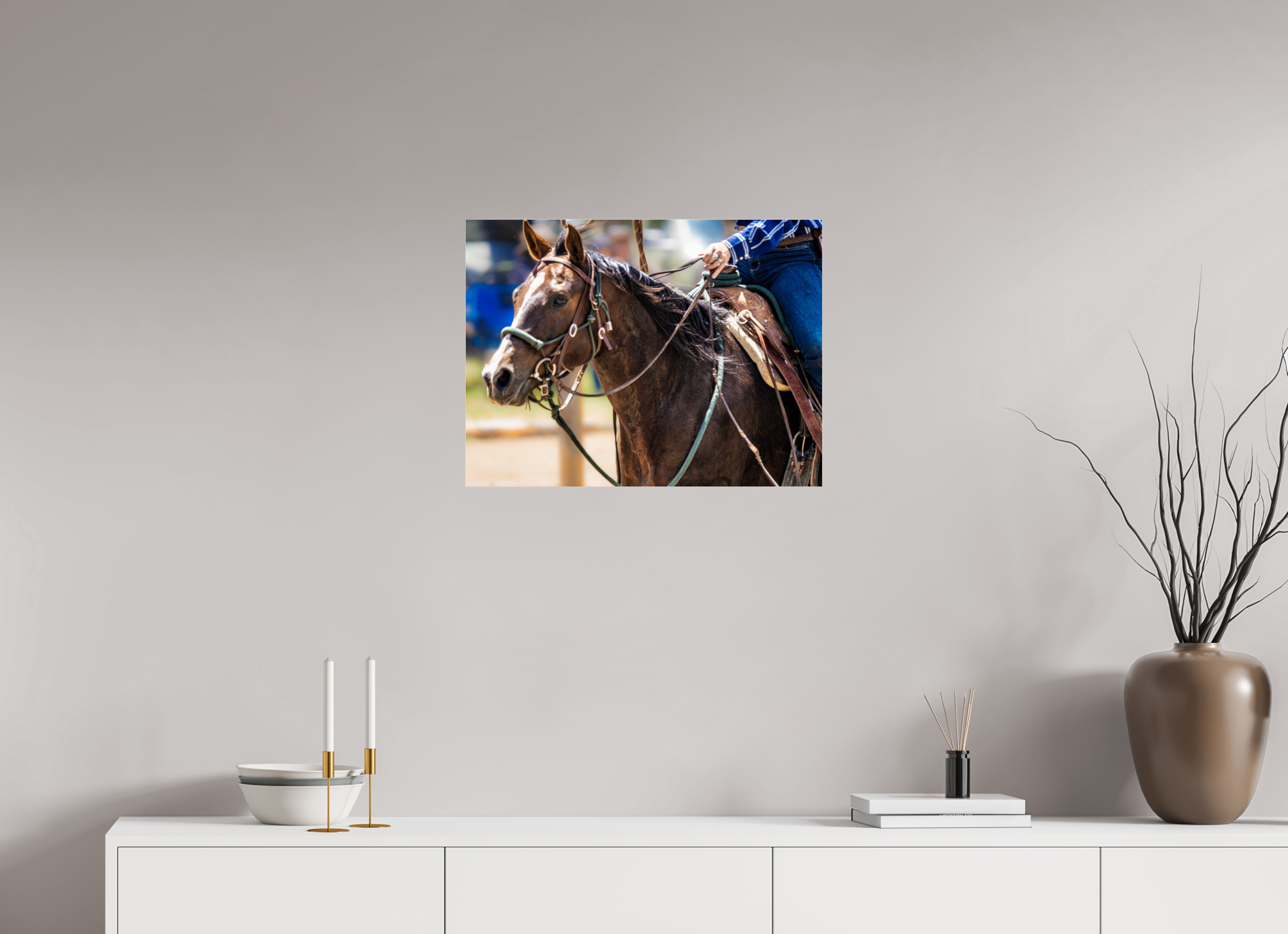 24 x 18″, ACRYLIC Pack Horse Portrait 13 Web Exclusive