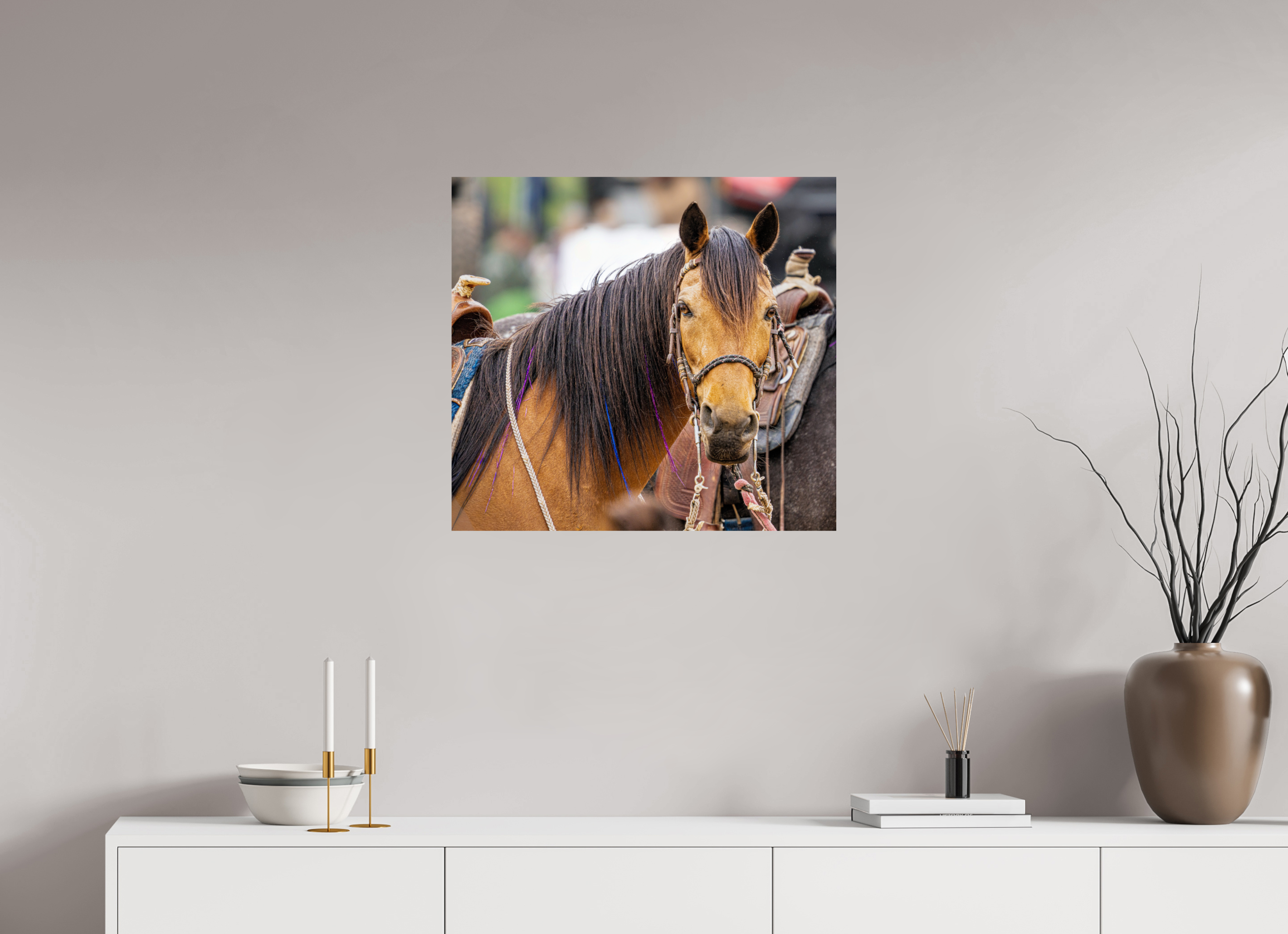 26.1 x 24″, PHOTO PAPER Pack Horse Portrait 11 Web Exclusive