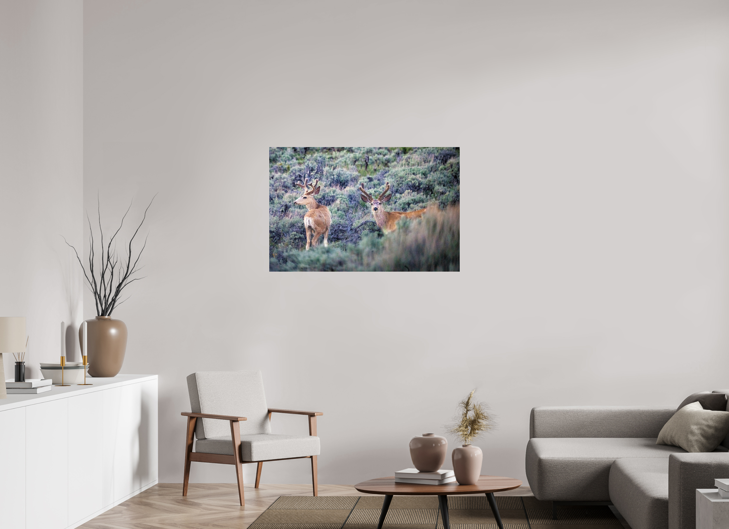 42.8 x 28″, METAL Deer