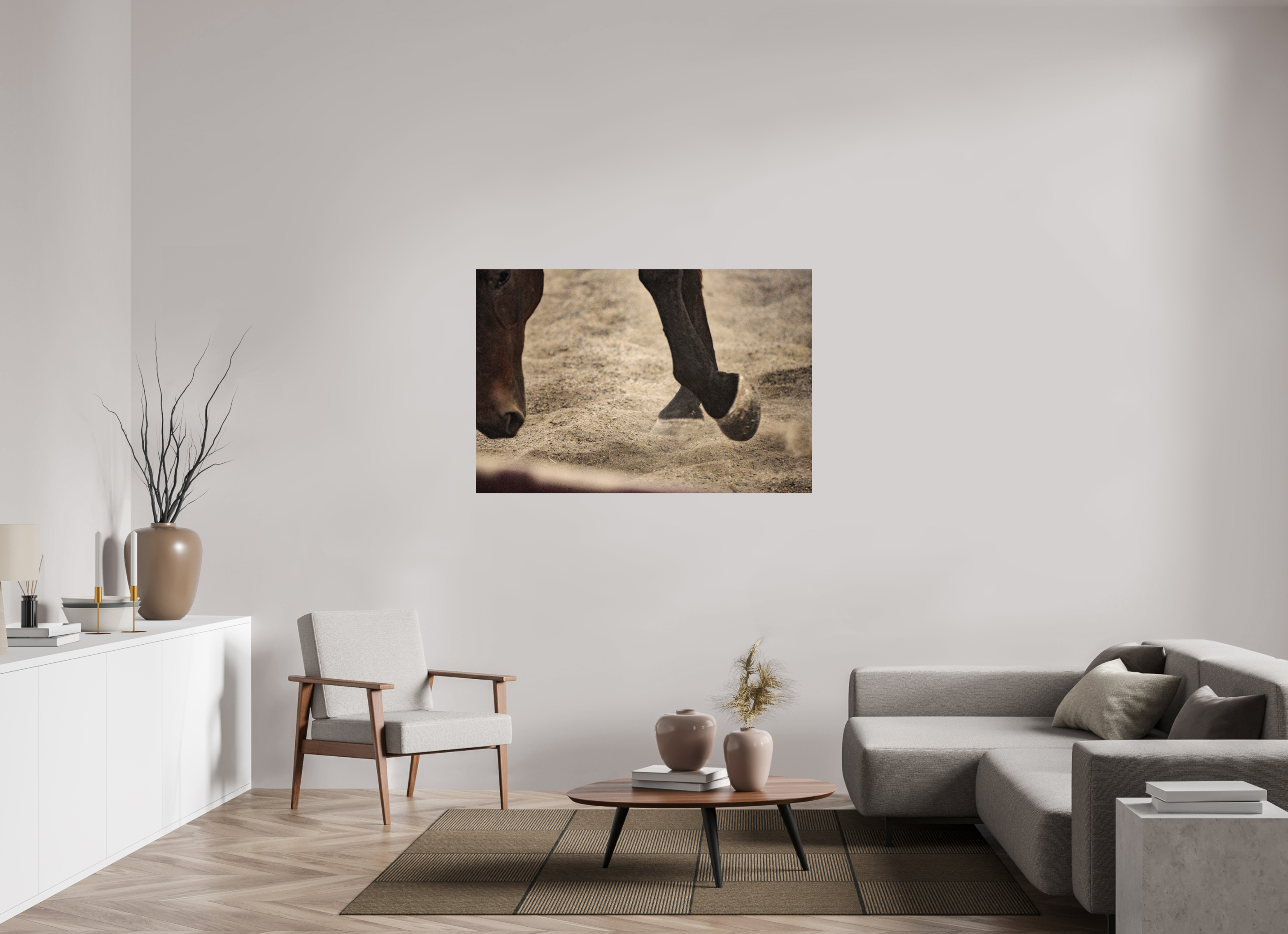 54 x 36″, ACRYLIC Pawing